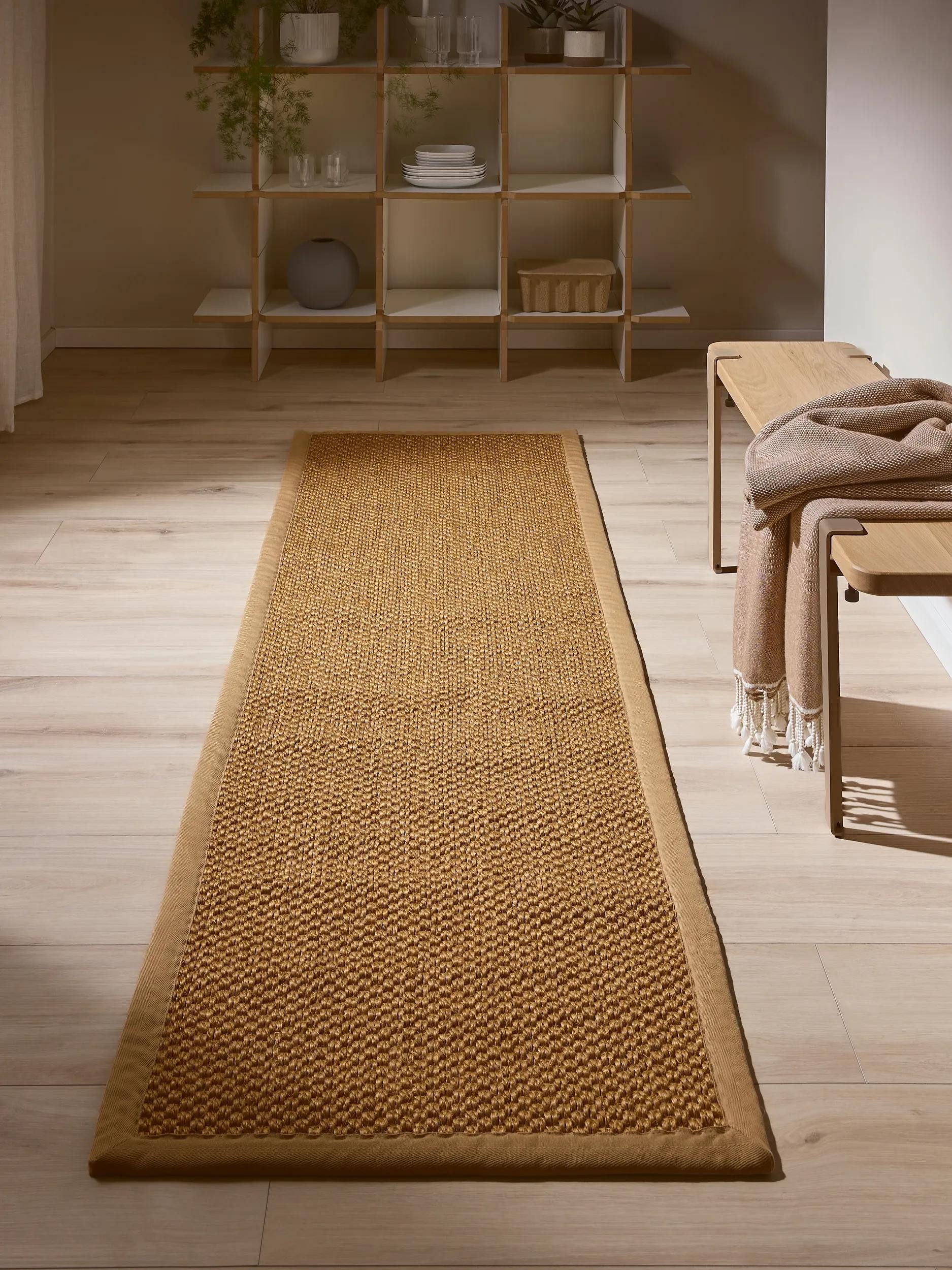 benuta Sisalteppich Greta, rechteckig, Höhe: 5 mm, 100% Sisal Naturfaser, Teppich Wohnzimmer, Esszimmer, Schlafzimmer
