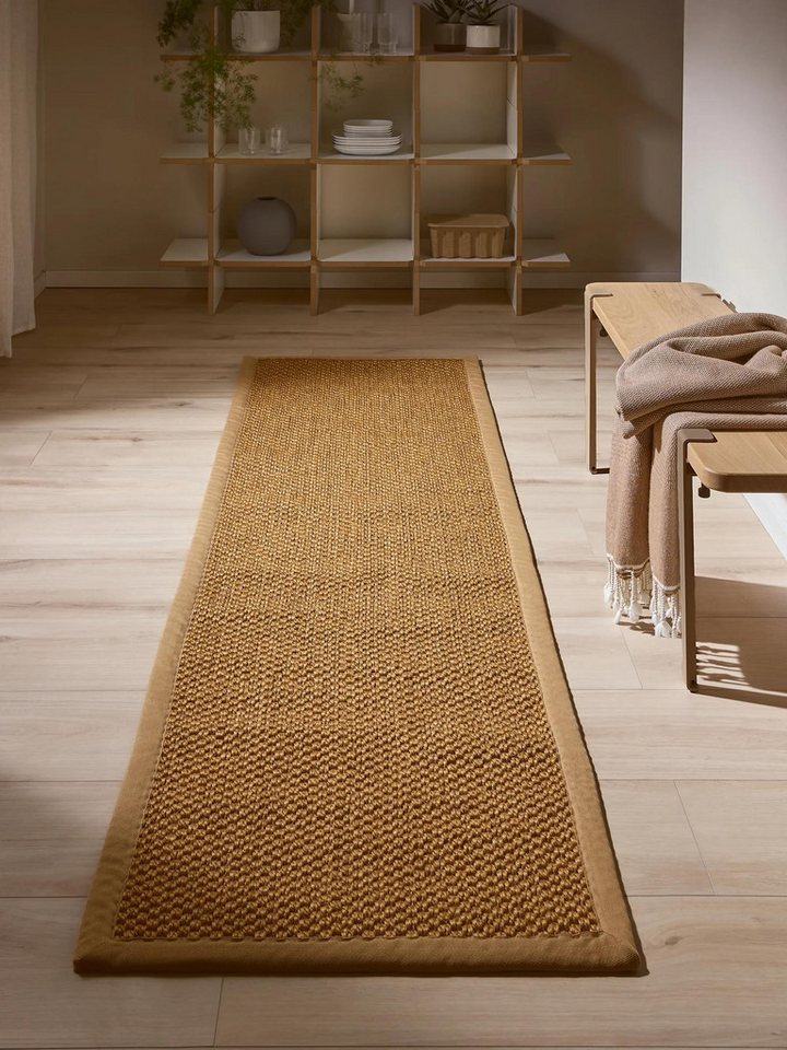 benuta Sisalteppich Greta, rechteckig, Höhe: 5 mm, 100% Sisal Naturfaser, Teppich Wohnzimmer, Esszimmer, Schlafzimmer