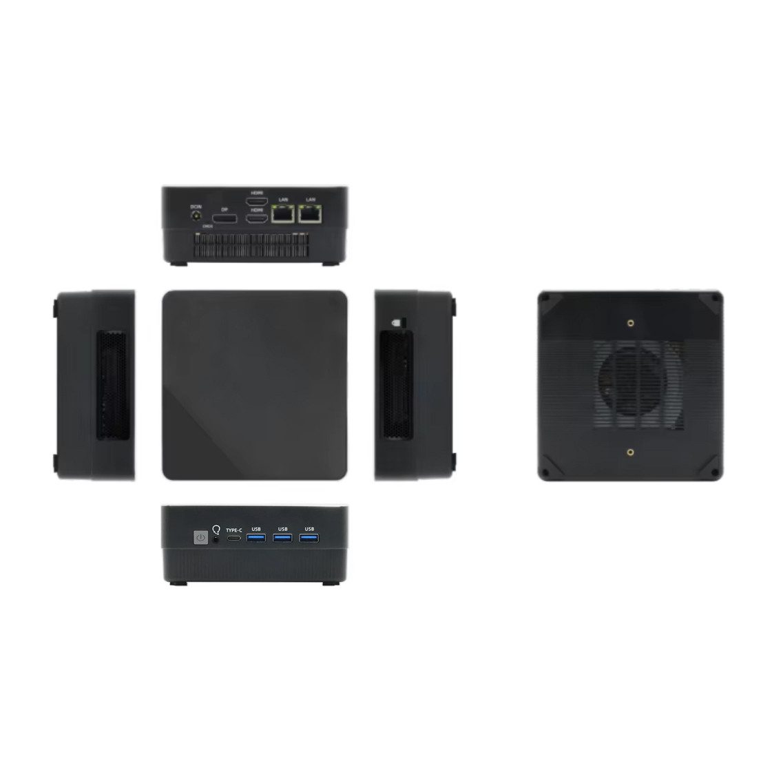 BRAINZAP 8-Core NUC Office/Business/Streaming/Internet Mini-PC (AMD Ryzen 7 5800H, 16 GB RAM, 512 GB SSD, Luftkühlung, NVMe SSD, DDR4 RAM, Windows 11 Pro, G DATA Internet Security, VESA)