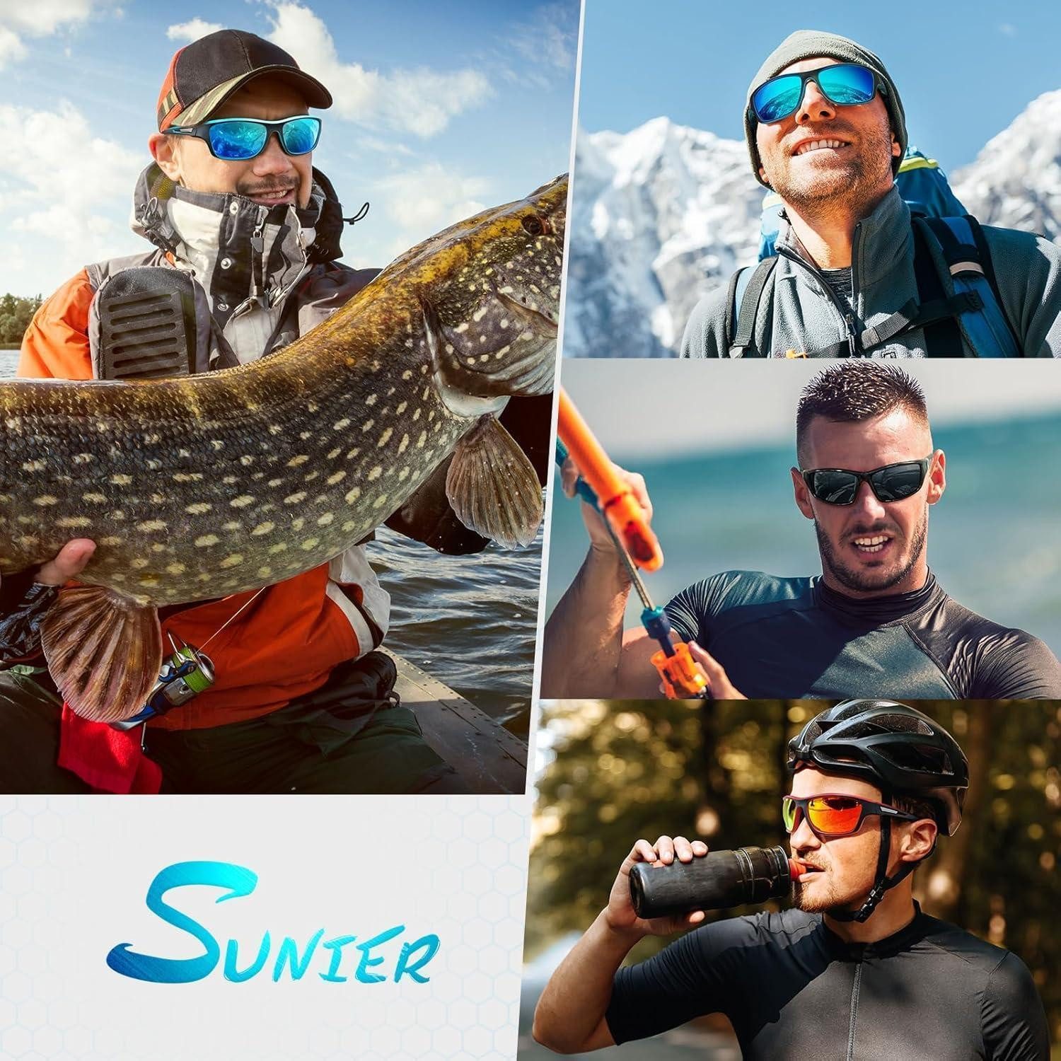 LuxusKollektion Sonnenbrille Sonnenbrille Polarisierte Sportbrille Herren Damen