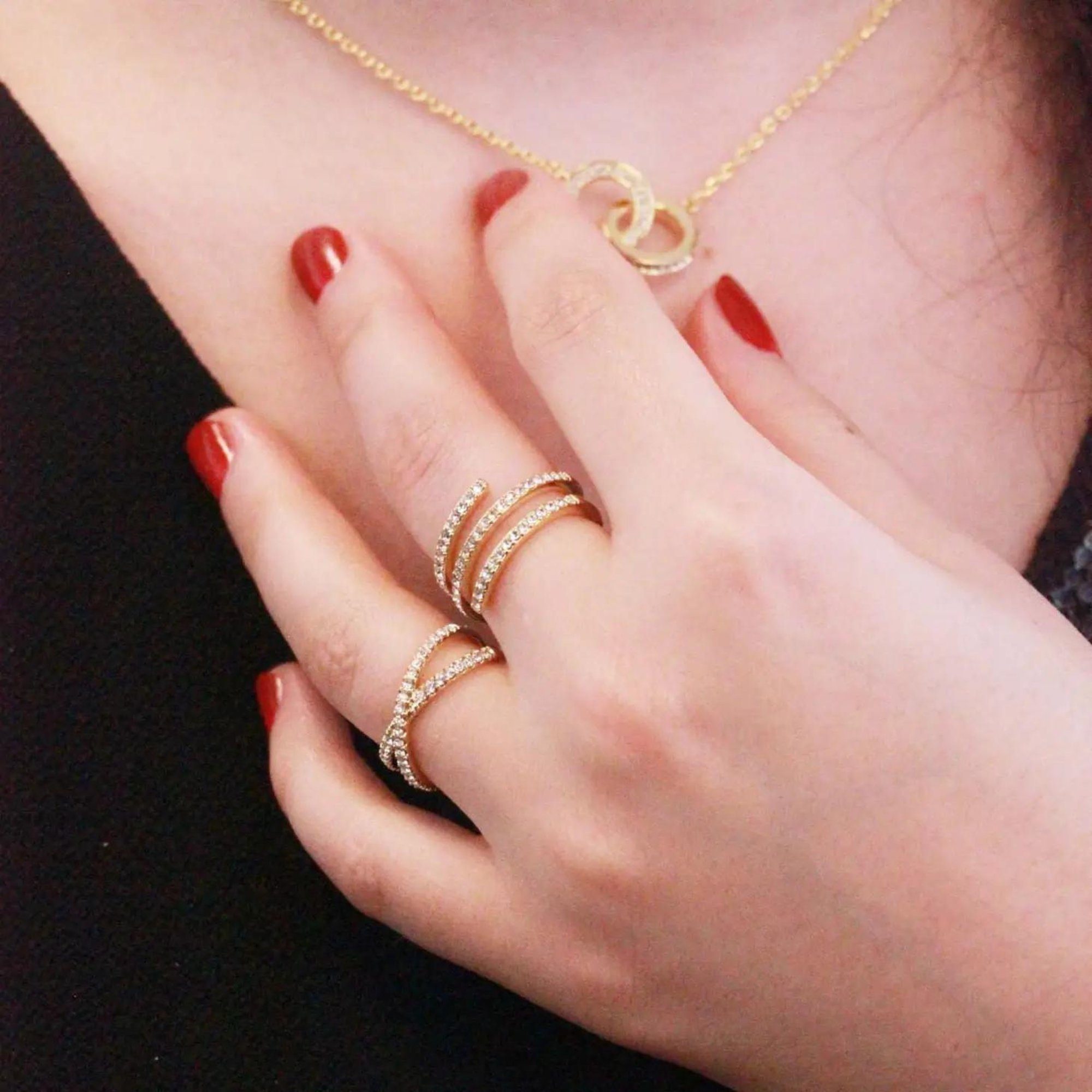 Ella Eisvogel Goldring Ring X : günstig online kaufen