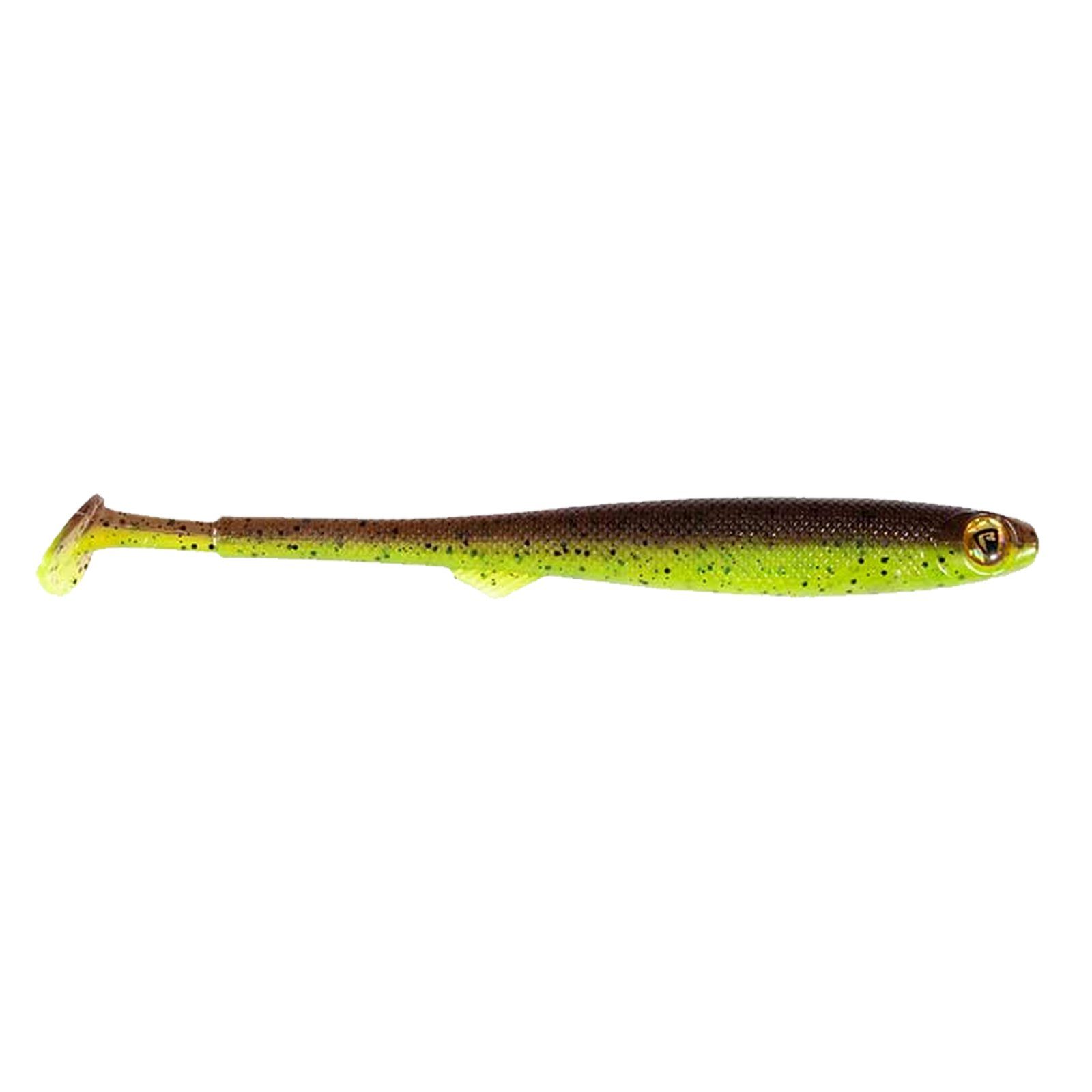 FOX International Kunstköder, Fox Rage Slick Fast Super Soft 15cm UV Green Pumpkin Gummifisch
