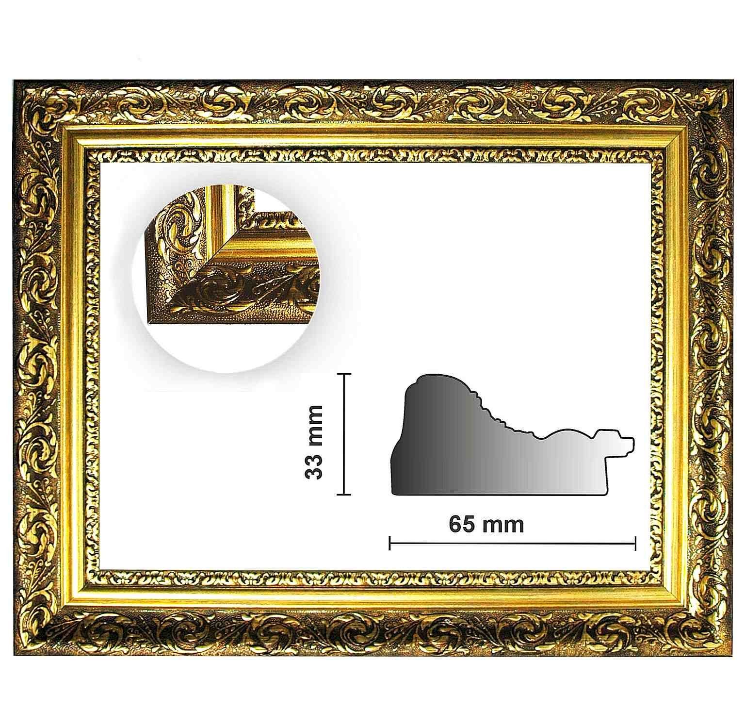 fein 840 Bilderrahmen Einzelrahmen Barockrahmen verziert verschiedene ORO, Varianten Neumann gold