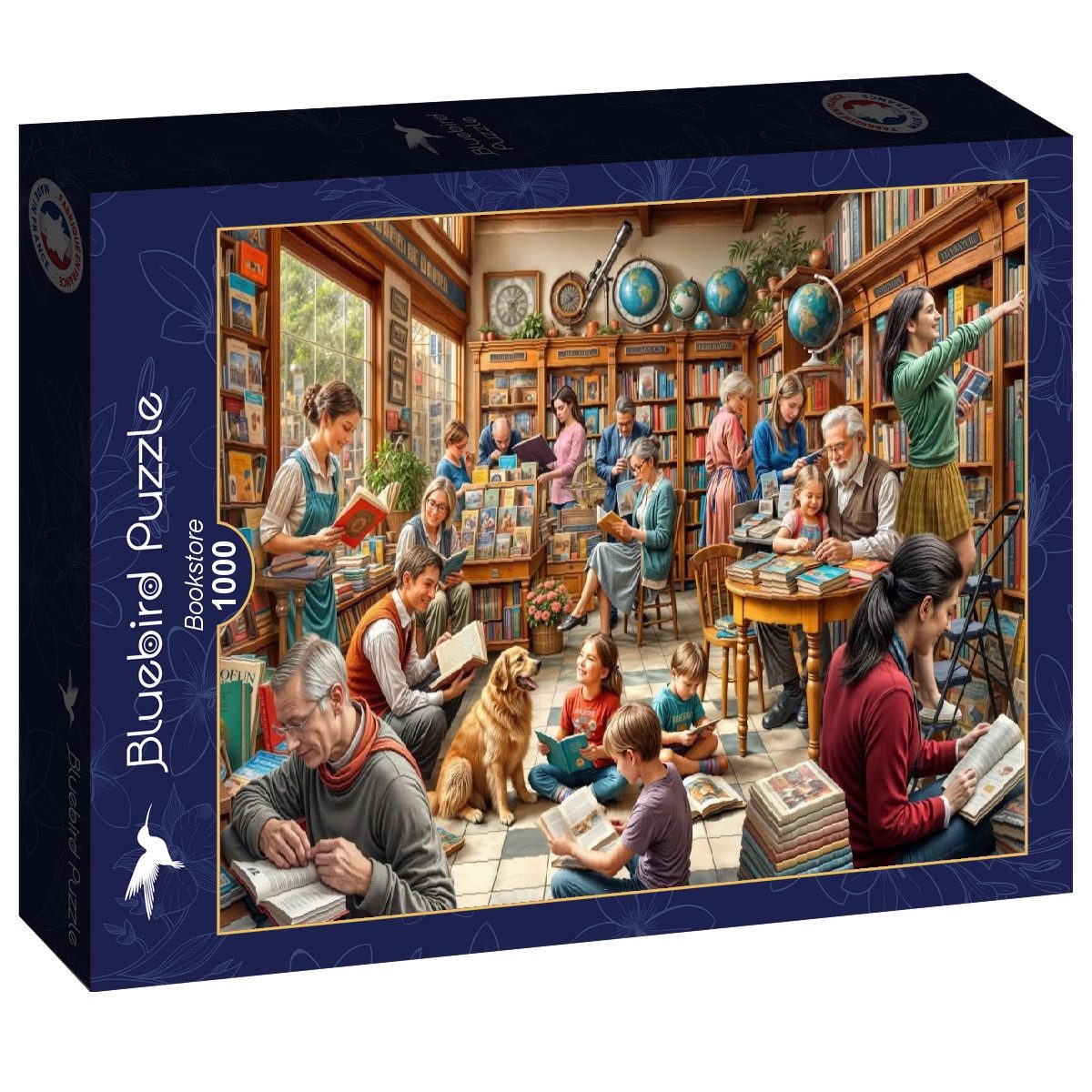 Bluebird Puzzle Puzzle Buchhandlung, Puzzleteile