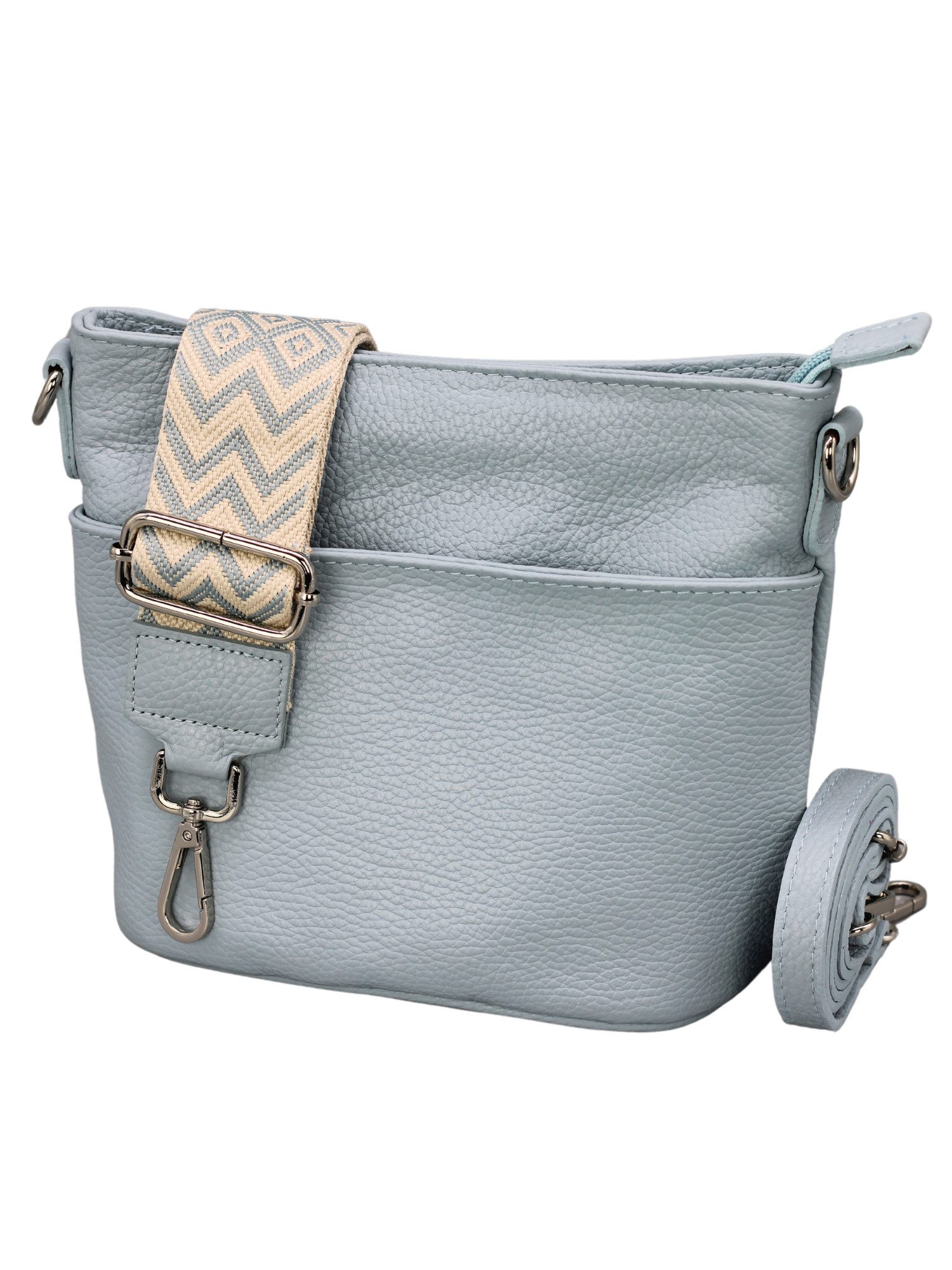 Schultertasche LINA Umhängetasche für Damen, Schultertasche Echtleder Gürteltasche