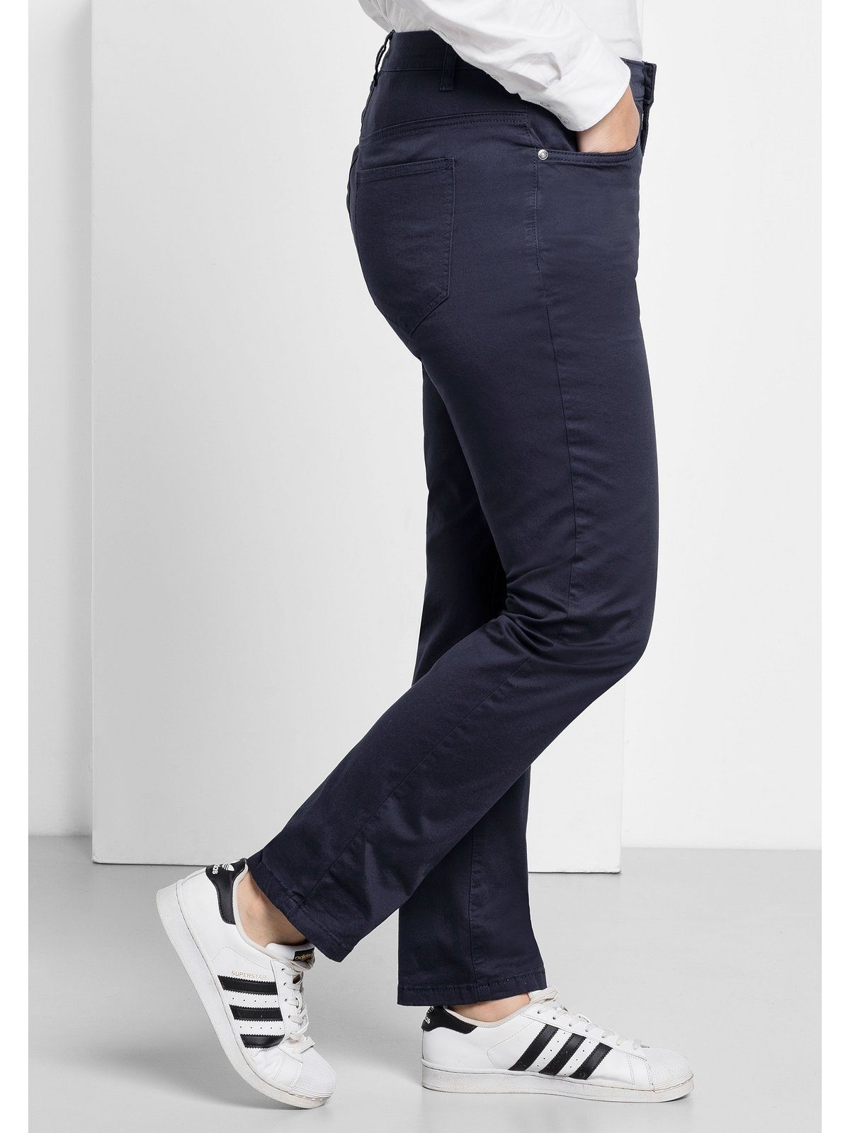 Damen Hosen Sheego Stretch-Hose Hose in schmaler Form