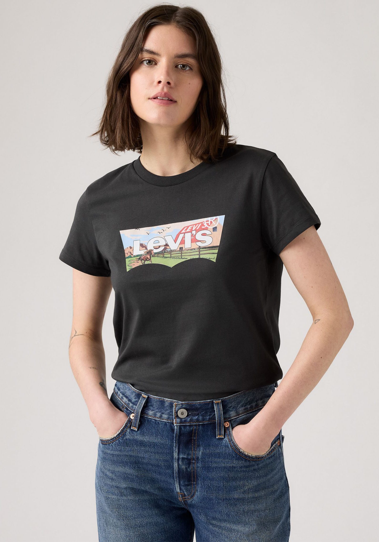 Levi's® T-Shirt LV T-Shirt THE PERFECT TEE NEUTRALS günstig online kaufen