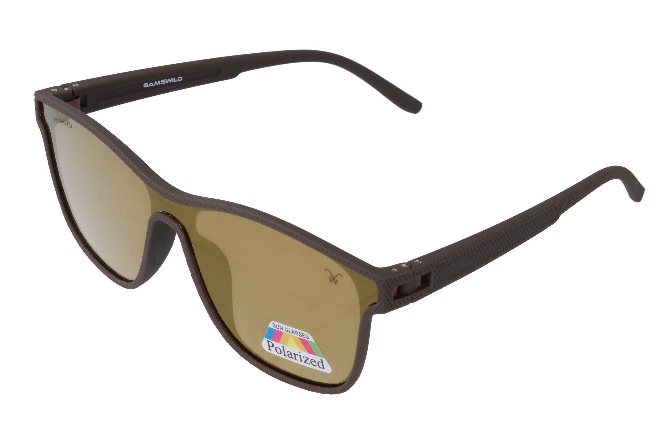 Gamswild Sonnenbrille WM3032 GAMSSTYLE Cat-Eye Mode Brille Unisex TR90 / polarisierte Gläser braun