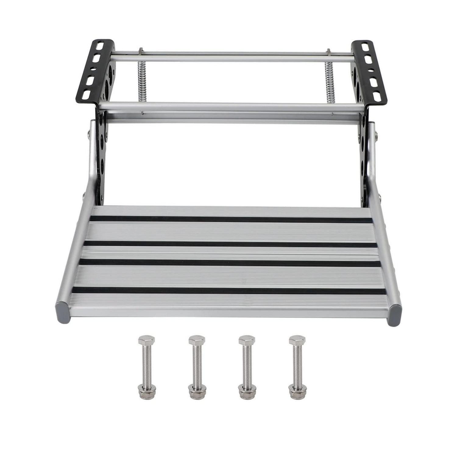 LuxusKollektion Auffahrrampe Trittstufe klappbar Aluminium 150 kg rutschfest für Wohnmobil