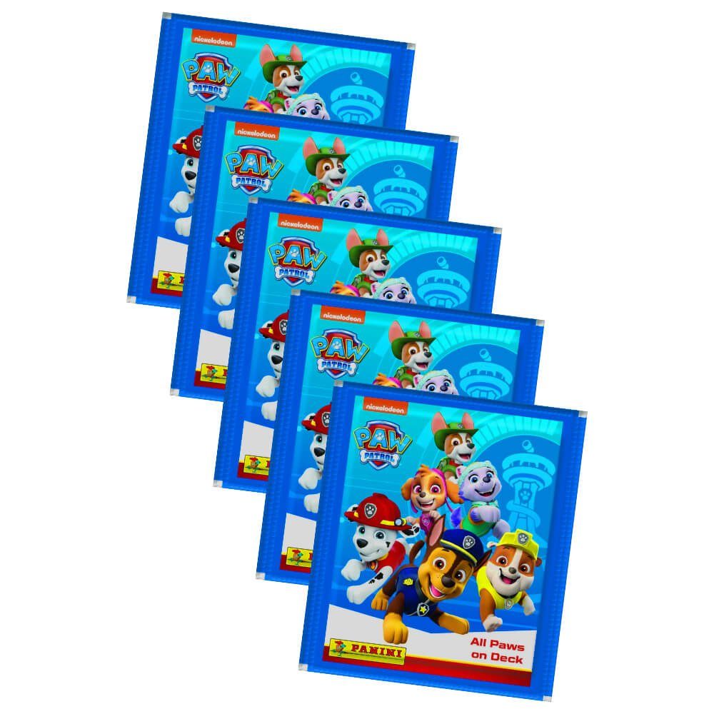 Panini Sticker Panini Paw Patrol Sticker Serie 7 - Bereit zum Einsatz - 5 Tüten Samme, (Set), Paw Patrol Serie 7 - Bereit zum Einsatz - 5 Tüten Sammelsticker