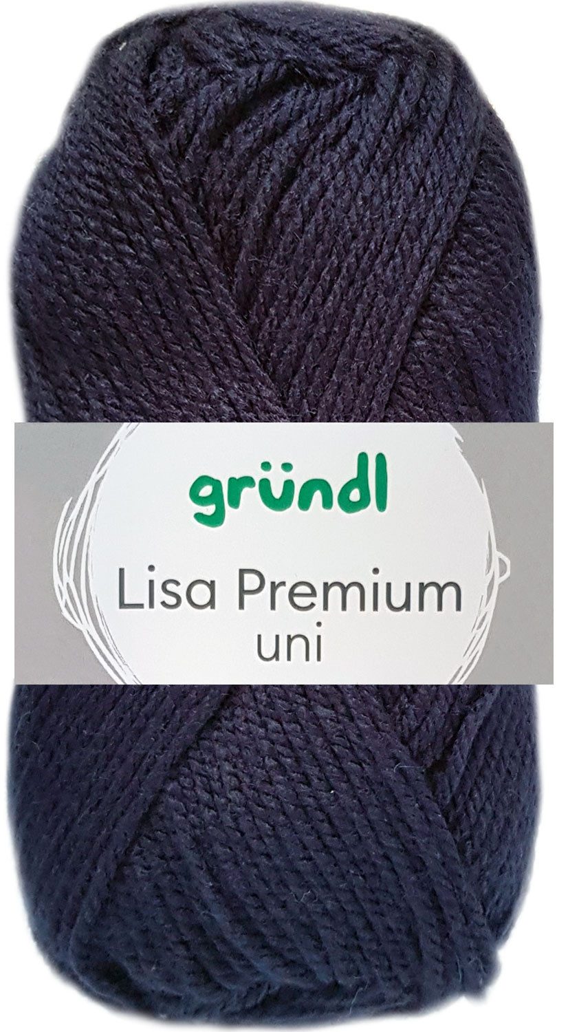 Gründl 50 Gramm Gründl Lisa Premium Uni Bastelgarn