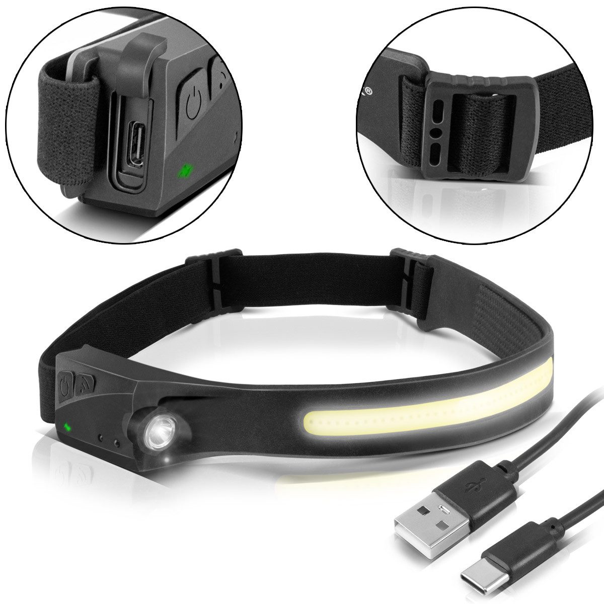 STAHLWERK Stirnlampe LED Stirnlampe ALS-350 ST (Set, 2-St), Stirnlampe