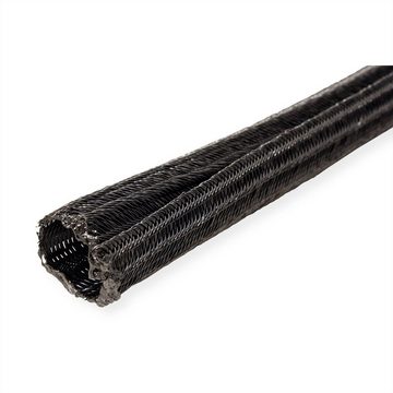 ROLINE Kabelführung PVC Gewebeschlauch für Kabelbündelung, selbst-schliessend