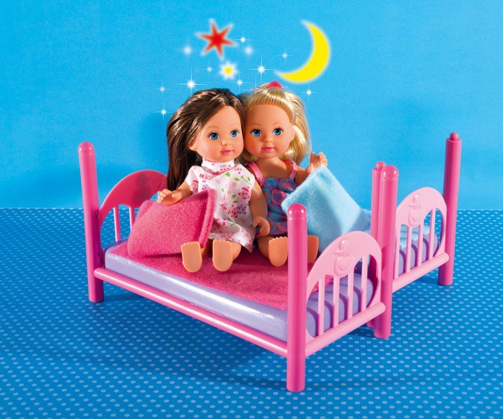 SIMBA Anziehpuppe Simba Puppe Evi Love 2 Floor Bed 2 Puppen Nachthemd Bett 105733847
