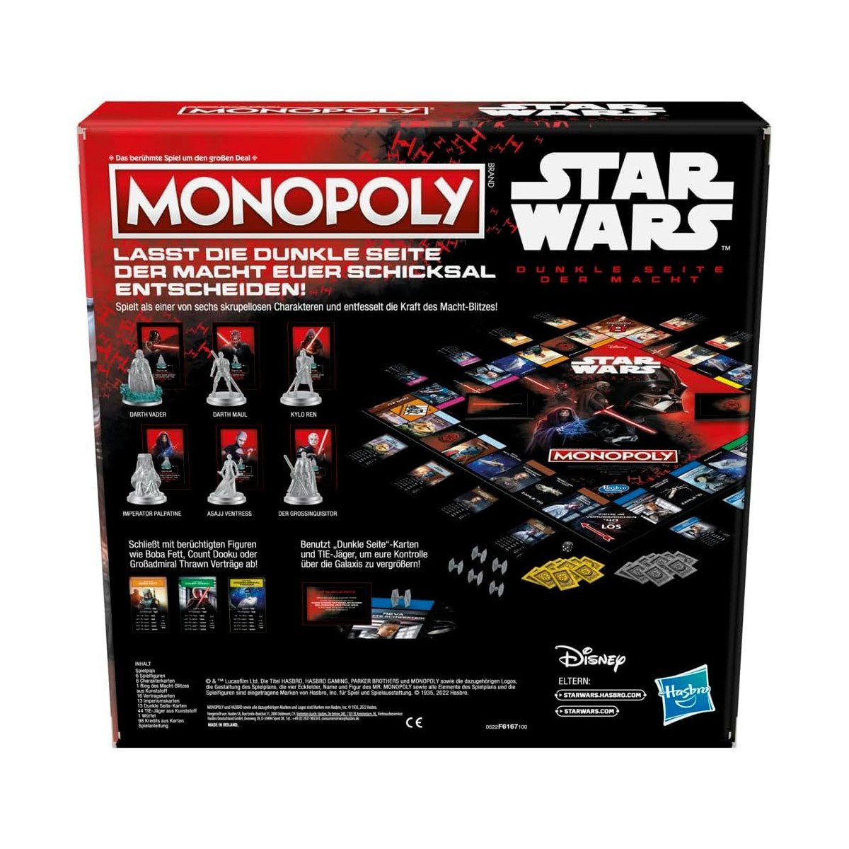 Dunkle Brettspiel Macht Hasbro Monopoly Seite Star Wars: Spiel, der