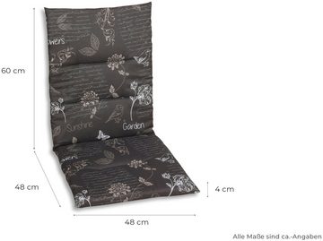 GO-DE Sesselauflage Amalfi, (Set, 8 St), 118x48 cm