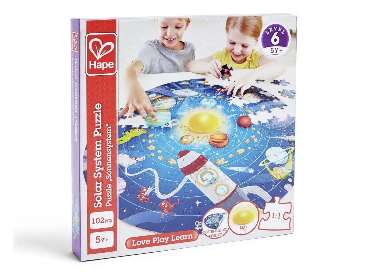 Toynamics Europe Puzzle Puzzle "Sonnensystem" / 93 Teile, 93 Puzzleteile