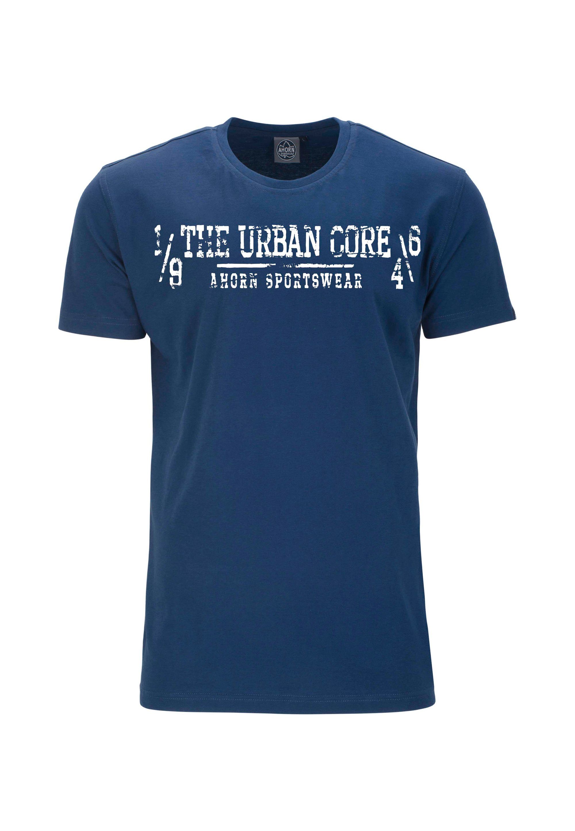 AHORN SPORTSWEAR T-Shirt URBAN CORE_WHITE Mit lässigem Print blau | Sport-T-Shirts