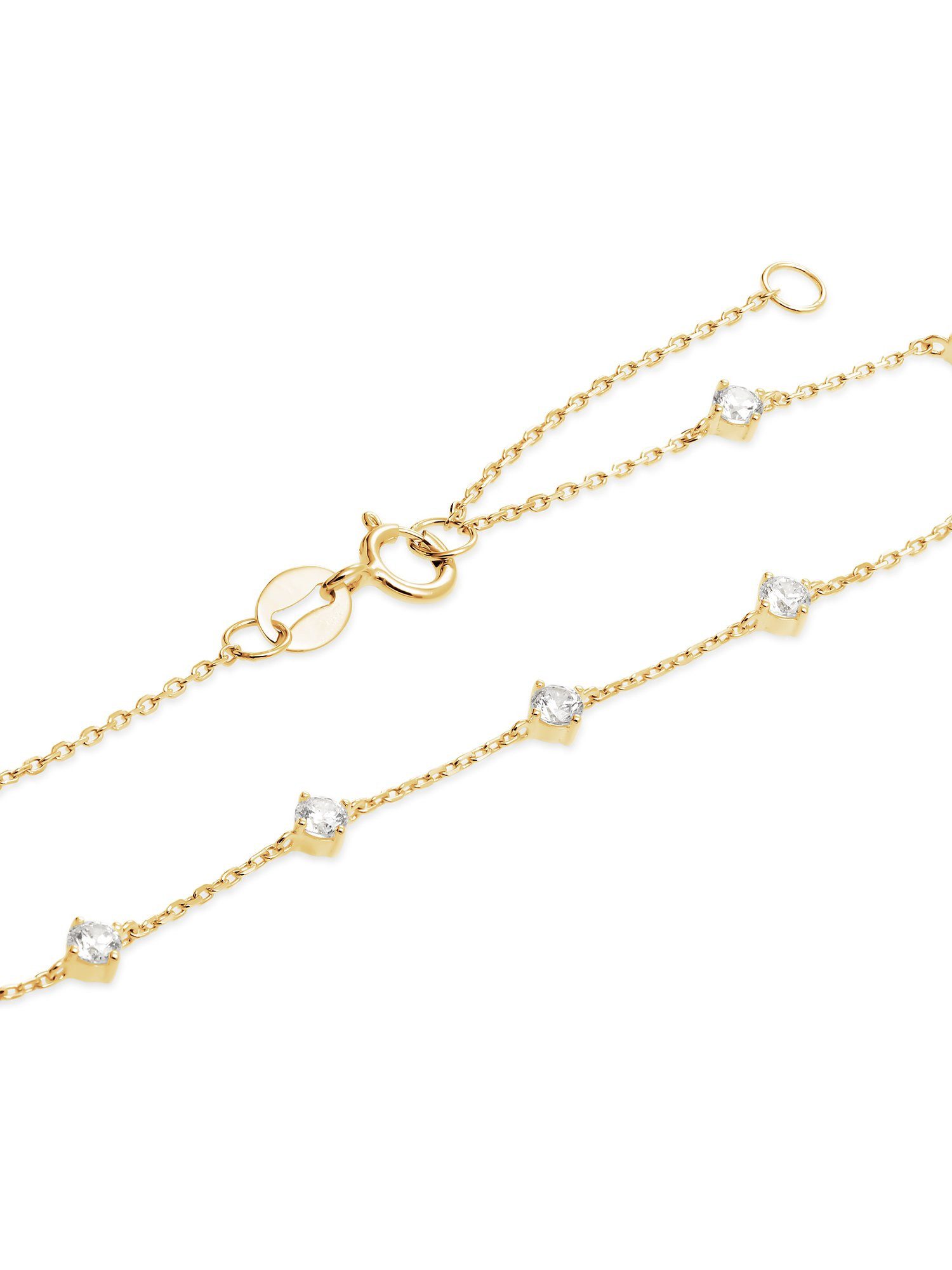 FAVS Silberarmband FAVS Damen-Armband 375er Gelbgold 9 Zirkonia, Modern günstig online kaufen