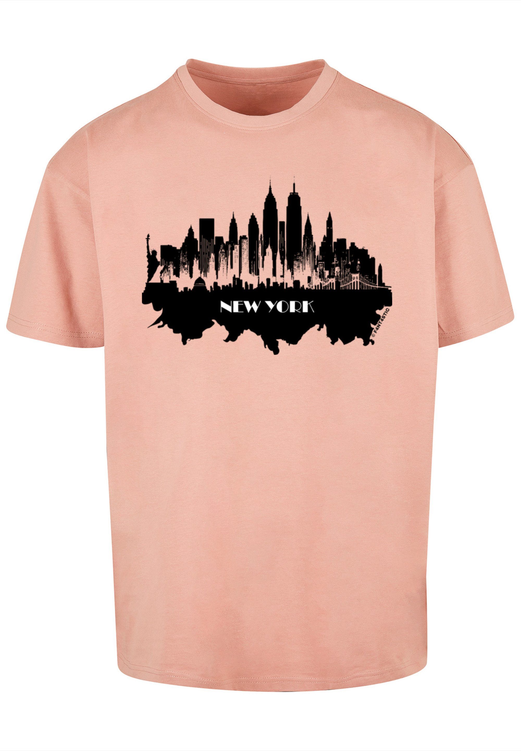 F4NT4STIC T-Shirt Cities skyline New Print Collection - York amber