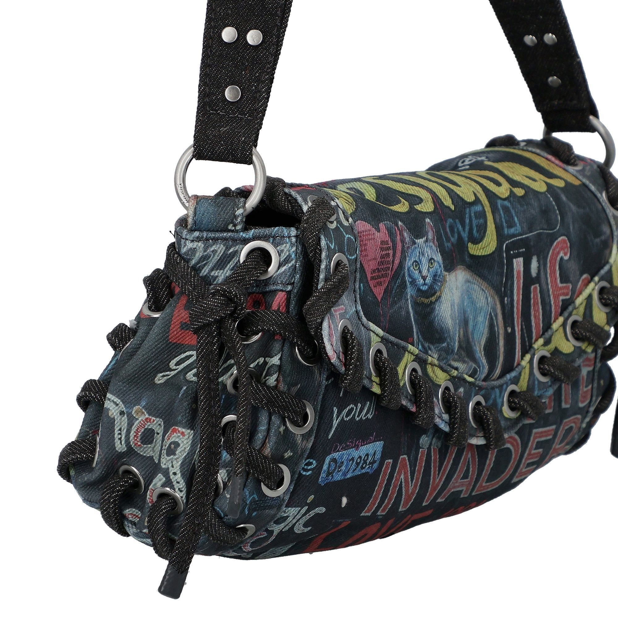 Desigual Schultertasche Pizzicato, Polyurethan