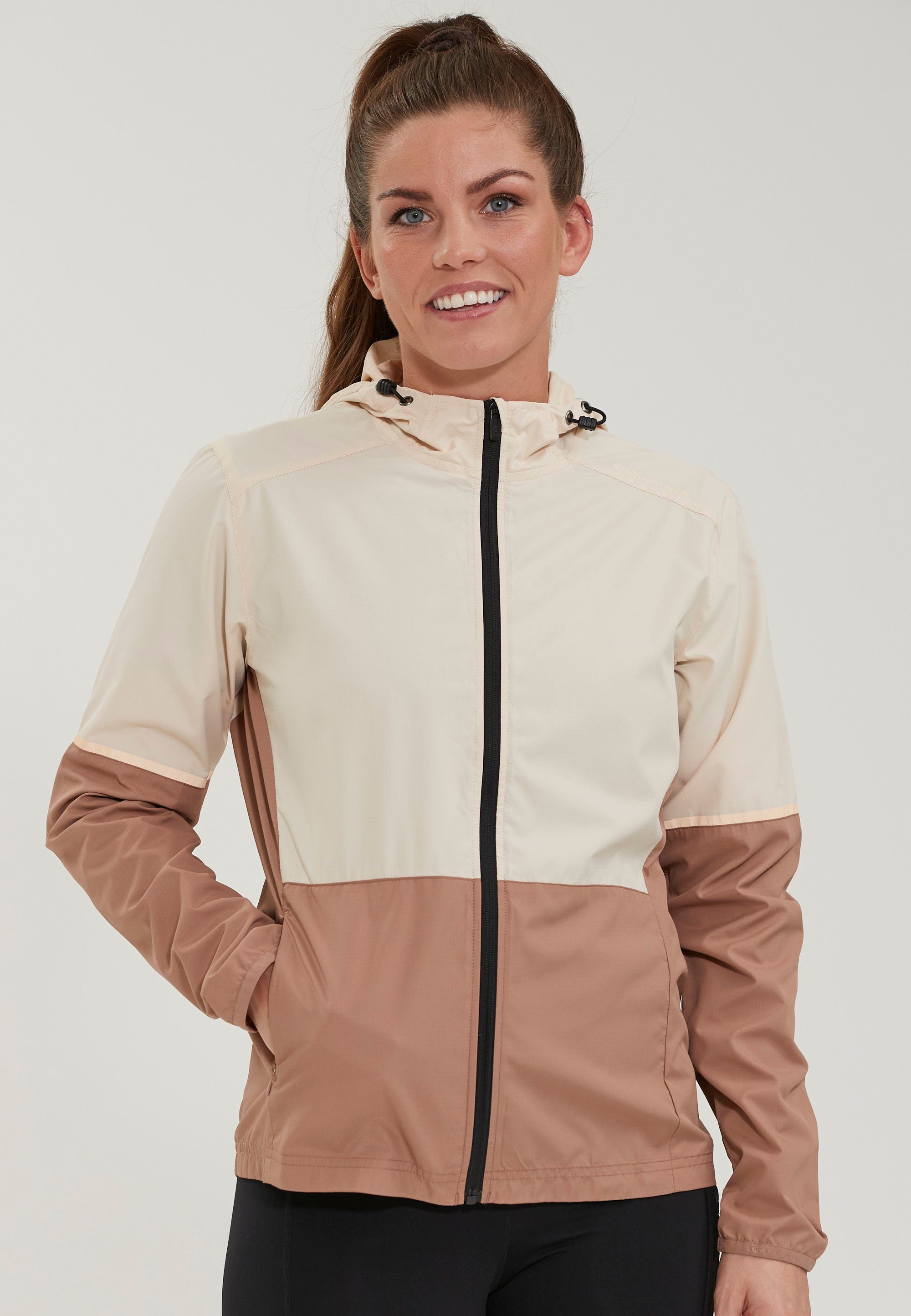 ENDURANCE Outdoorjacke mit wasserdichter braun-beige wind- und Funktion Kinthar