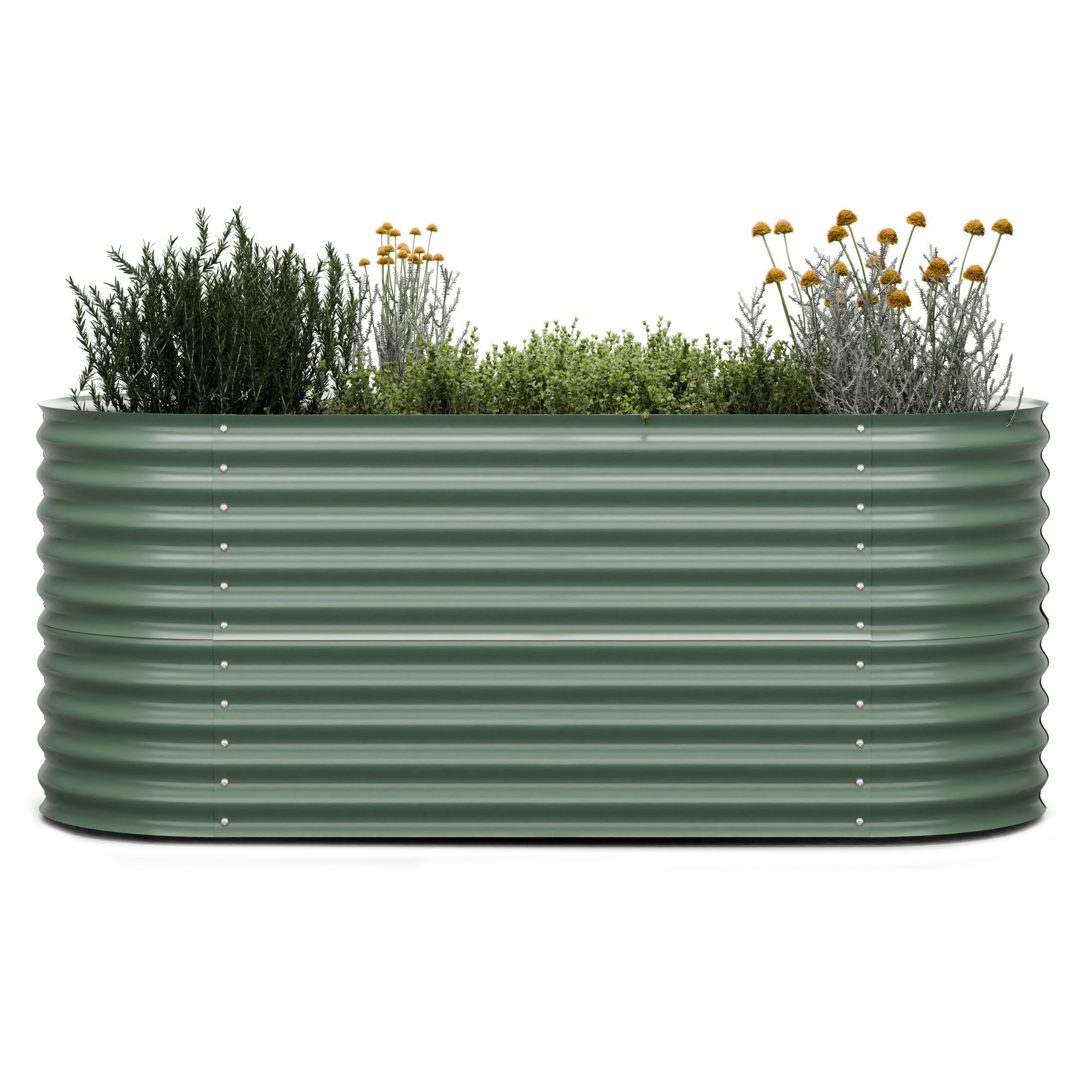 blumfeldt Hochbeet High Grow, Pflanzkübel Outdoor Balkon außen groß Metall Garten