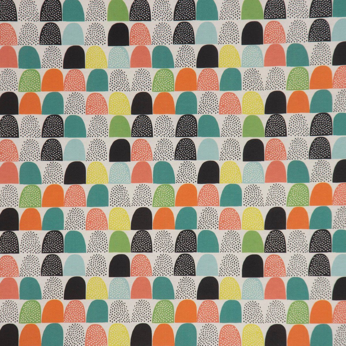SCHÖNER LEBEN. Tischdecke SCHÖNER LEBEN. Tischdecke wollweiß mit abstrakten Hügeln bunt, handmade