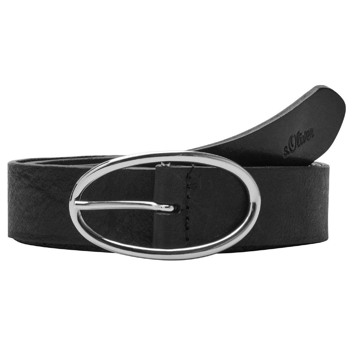 s.Oliver Ledergürtel Damen Leder Gürtel Belt Frauen Ledergürtel 2064392