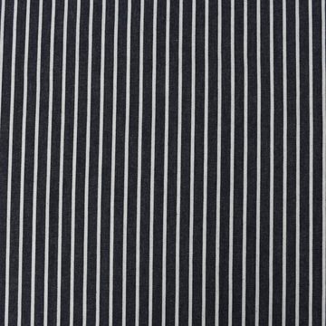 SCHÖNER LEBEN. Stoff Sommer-Jeansstoff Jeans Streifen Nadelstreifen dunkelblau weiß 1,4m