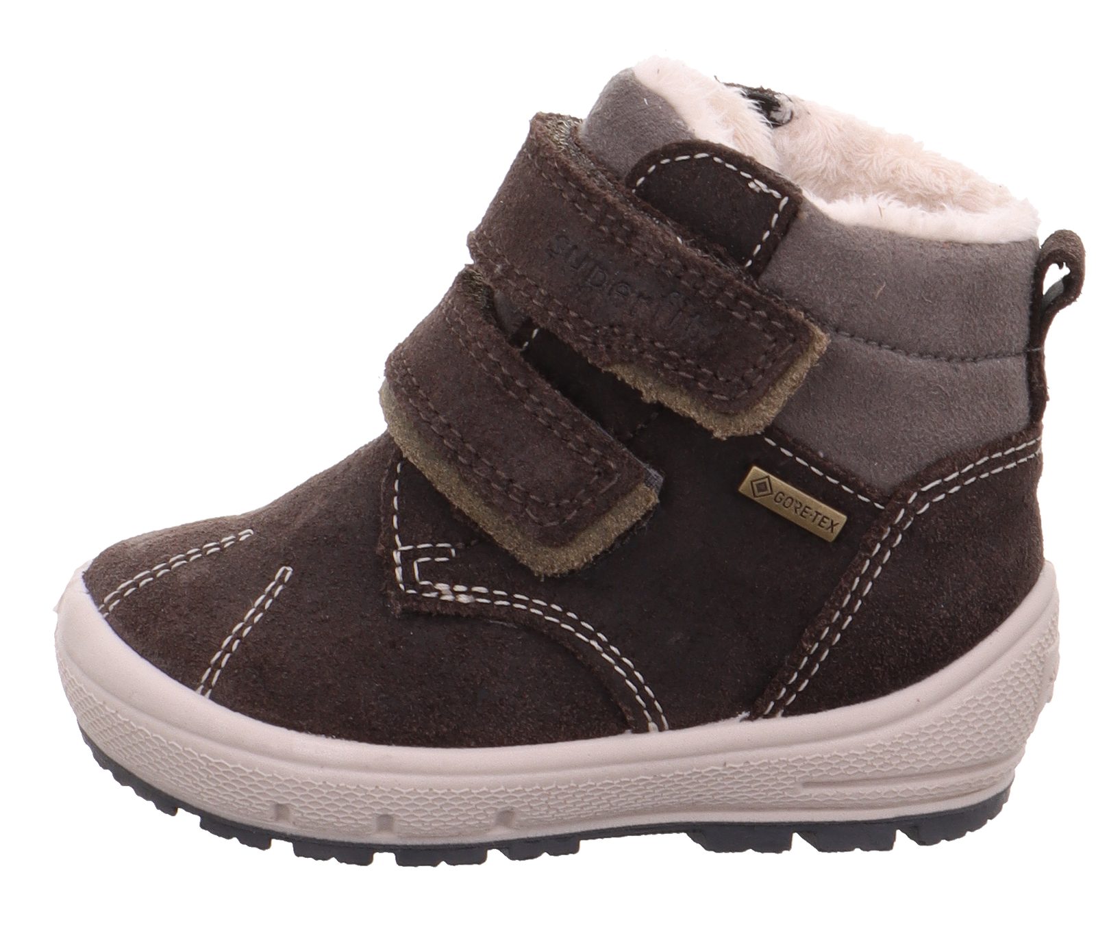superfit Kinder Gore-Tex Klettstiefel GROOVY 1-006317-3000 braun/grau Stiefel