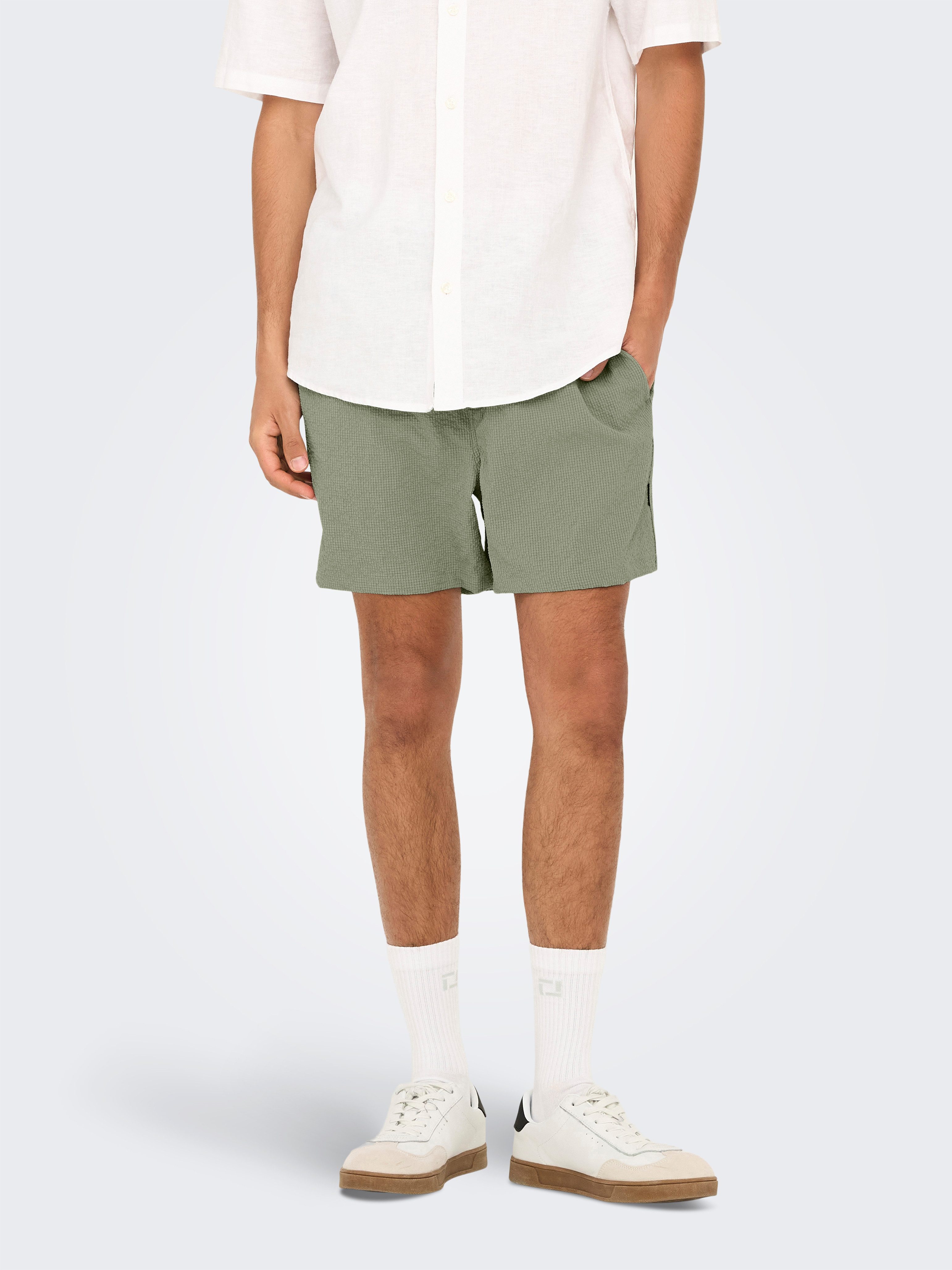 Only & Sons Badeshorts ONSTED LIFE SOLID SEERSUCKER SWIM NOOS