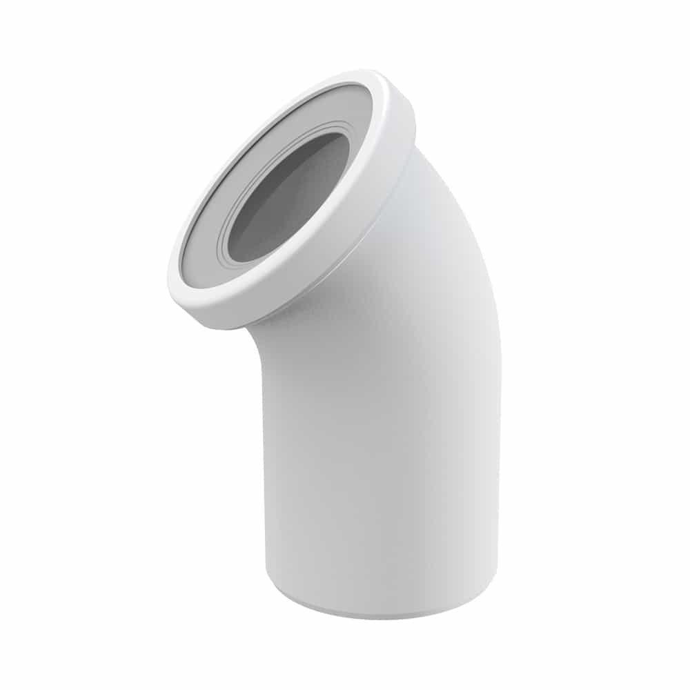AlcaPlast WC-Anschlussbogen, AlcaPlast Universal WC Anschluß Rohr aus PP (Polypropylen)
