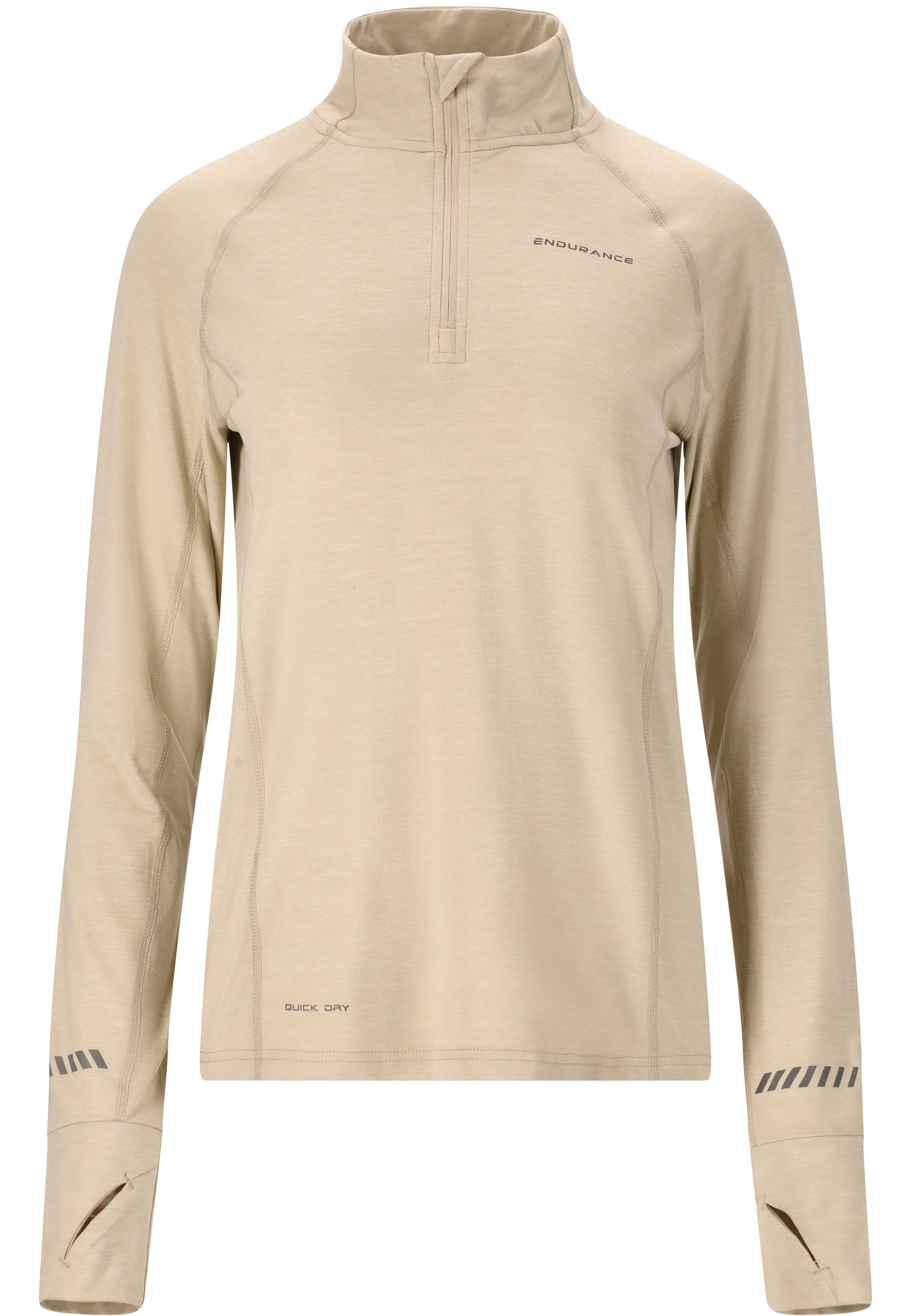 ENDURANCE Funktionsshirt Canna mit cleveren Daumenöffnungen