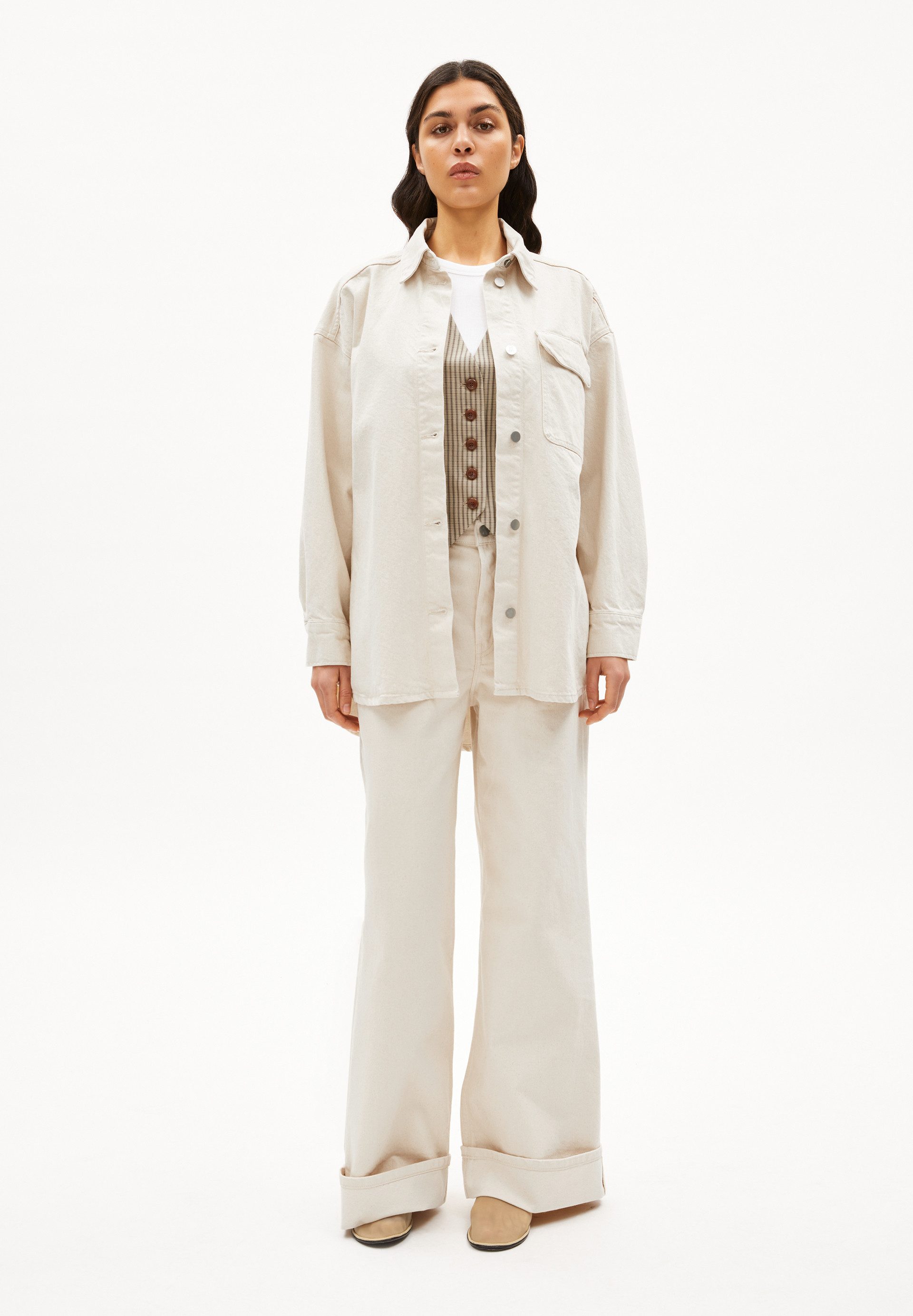 Armedangels Blouson TAALE Overshirt aus recycelter Baumwolle Oversized Fit günstig online kaufen