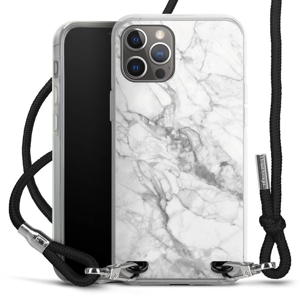 DeinDesign Handyhülle Stein Marmor Muster Marmor, Apple iPhone 12 Pro Max  Handykette Hülle mit Band Case zum Umhängen