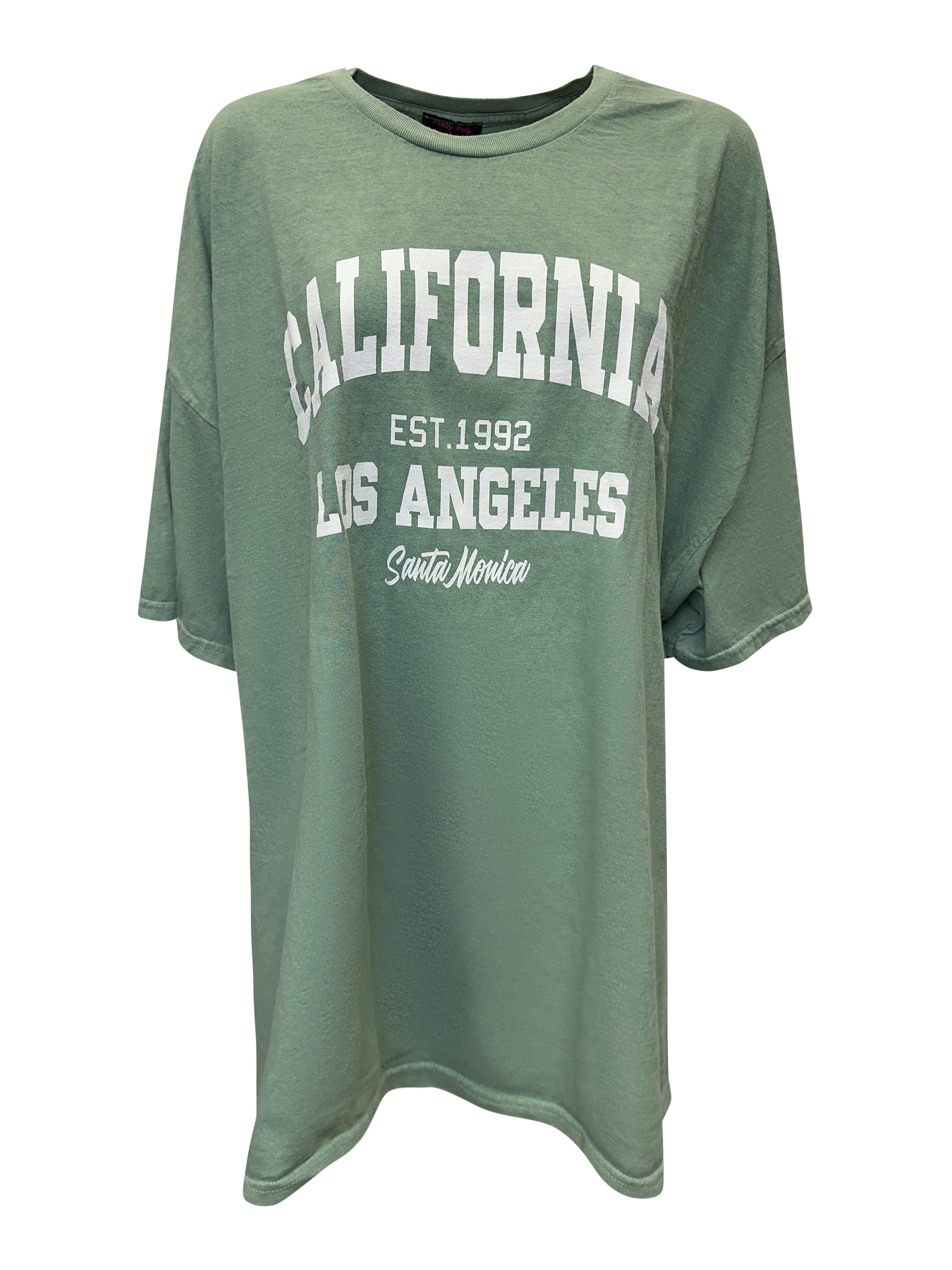 Worldclassca T-Shirt Worldclassca Oversized Print CALIFORNIA T-Shirt lang S günstig online kaufen