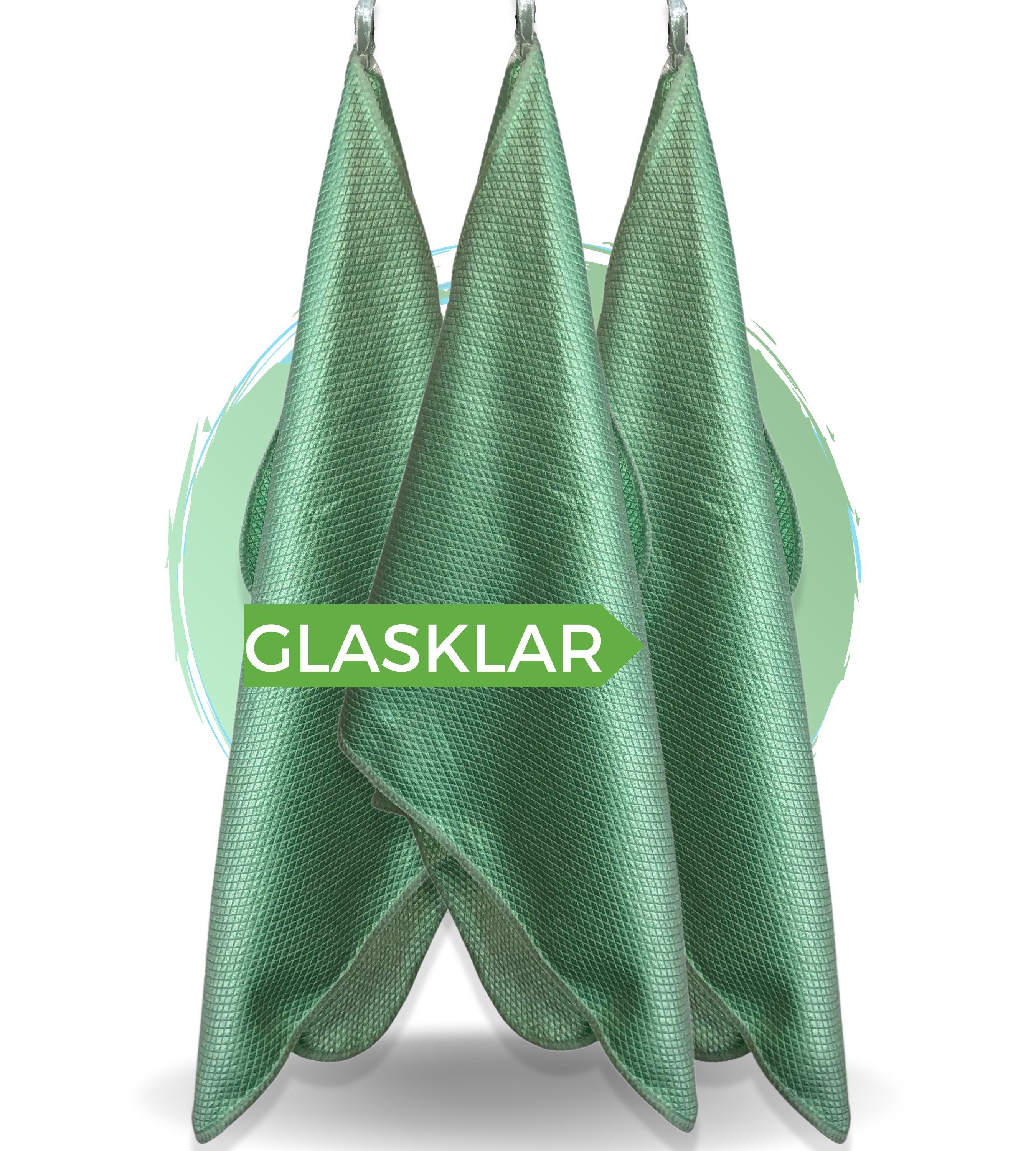 EliXito 3X Fenstertücher Streifenfrei - Glas Mikrofasertuch - Putztücher Mikrofasertuch (Reinigung ohne Chemie)