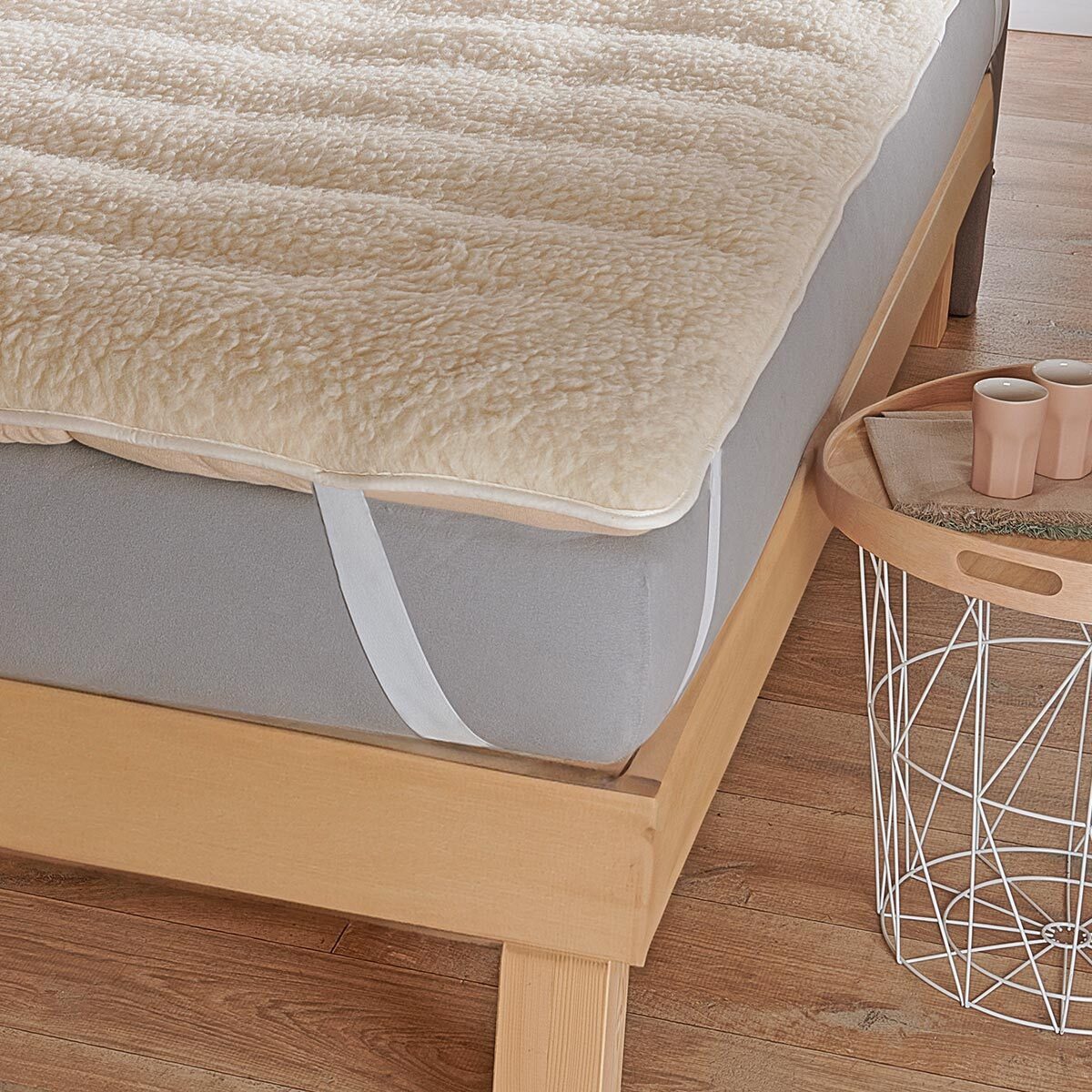 Matratzenauflage Wollflortopper TRAUMSCHLAF, atmungsaktives Unterbett günstig online kaufen