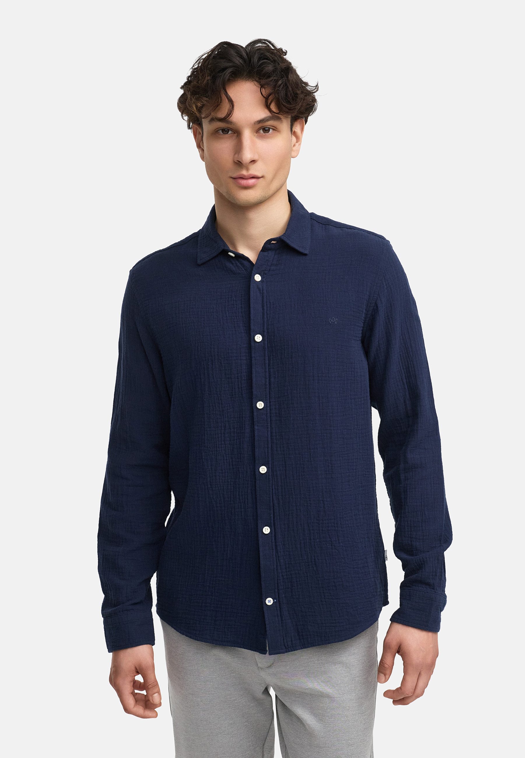 Kronstadt Langarmhemd Herren KSAvery Herrenhemd Langarm luftig-leicht durch günstig online kaufen