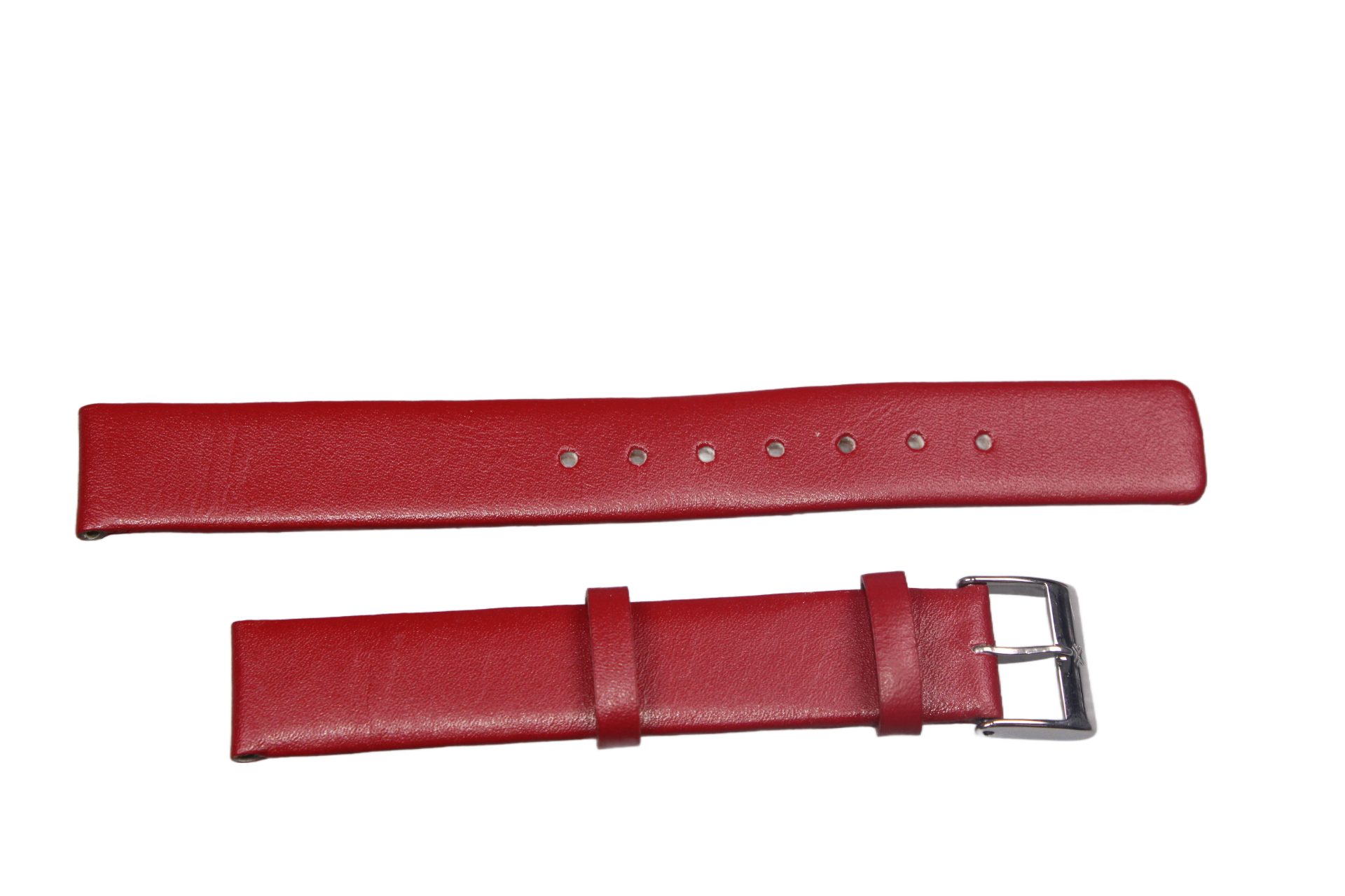 Eichmüller Часыring Часыband Rot 14 mm, (2-tlg), Echt Leder