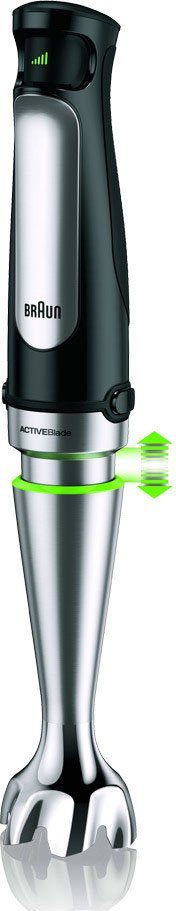Braun Stabmixer MultiQuick 7 MQ 7075X - 1000W, Stufenlosregulierbar, Küchenmaschine, 1000 W, Dynamische Klinge, Spritzschutz, Extra Mahlklinge