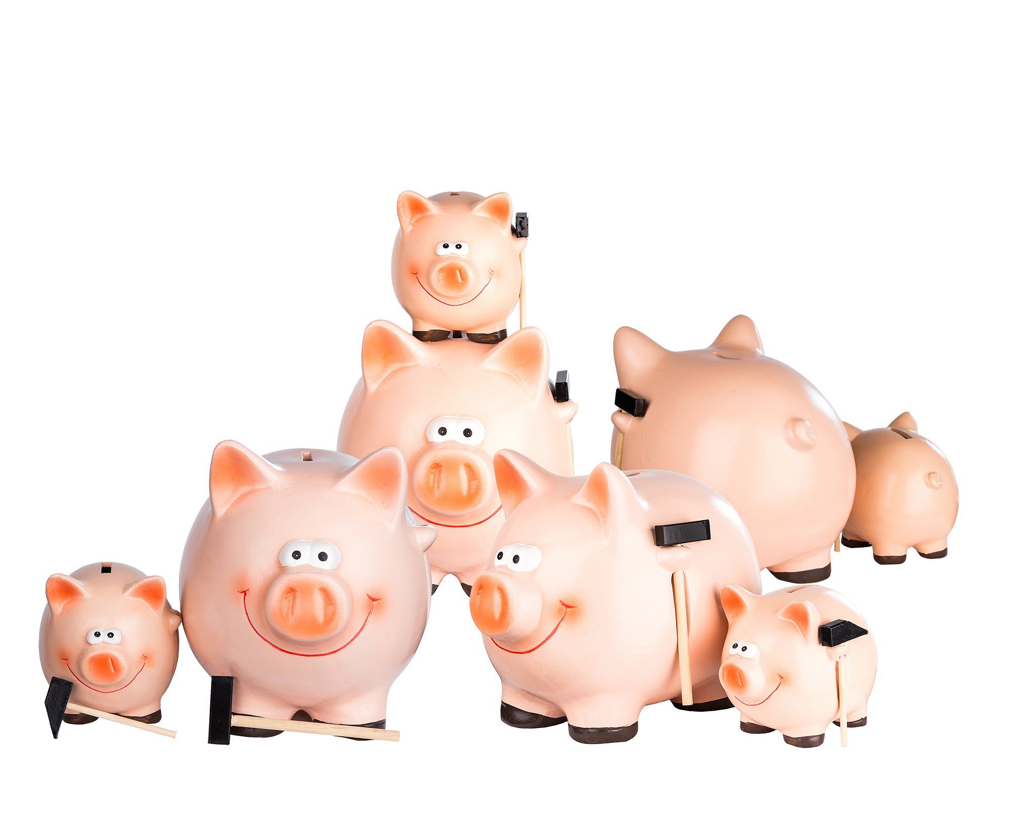 BigDean Spardose »Sparschwein mit Hammer für Münzen & Scheine klein 12 x 10  x 15 cm« online kaufen | OTTO