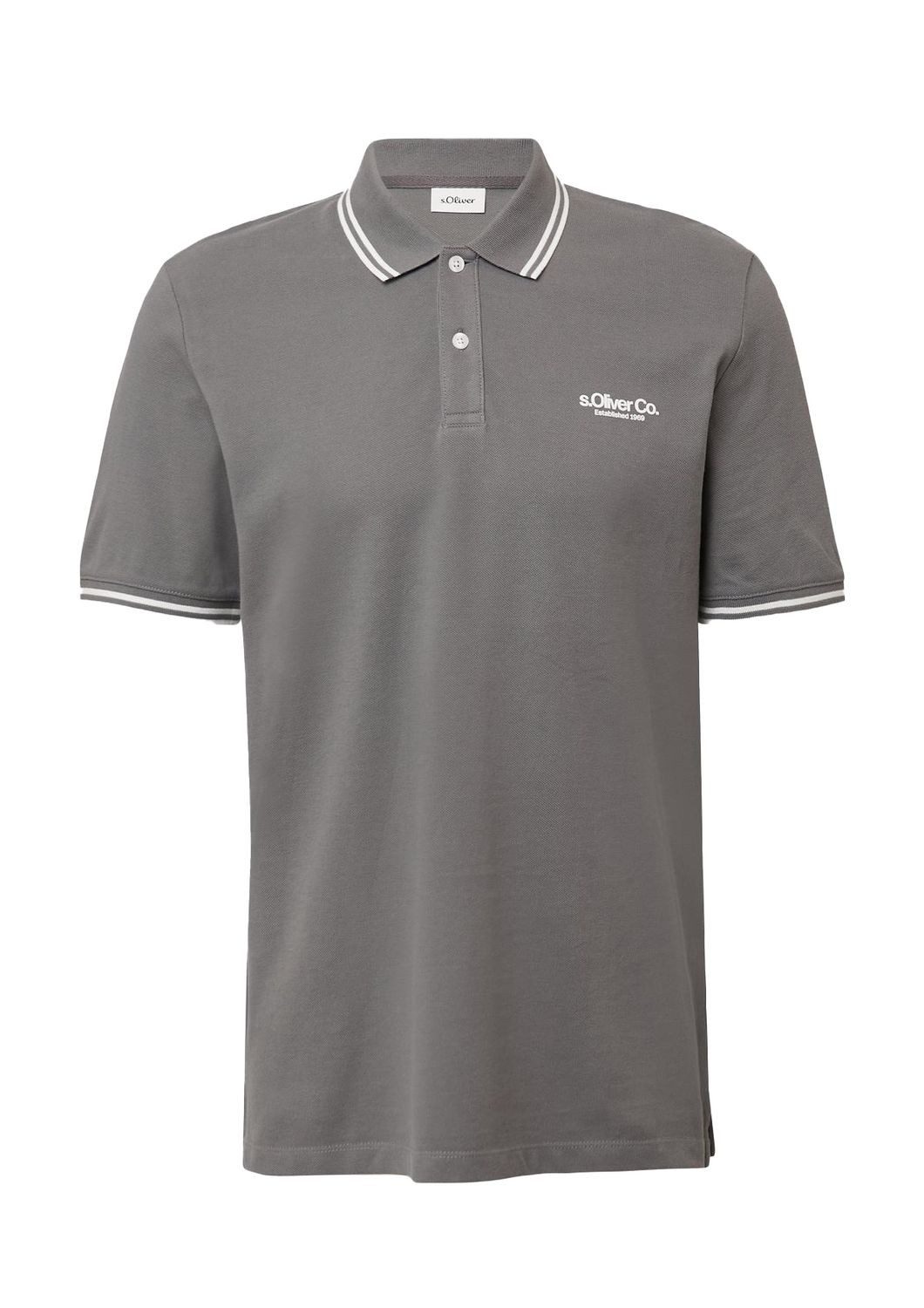 s.Oliver Poloshirt Poloshirt Kragen, Knopfleiste, Logo-Patch günstig online kaufen