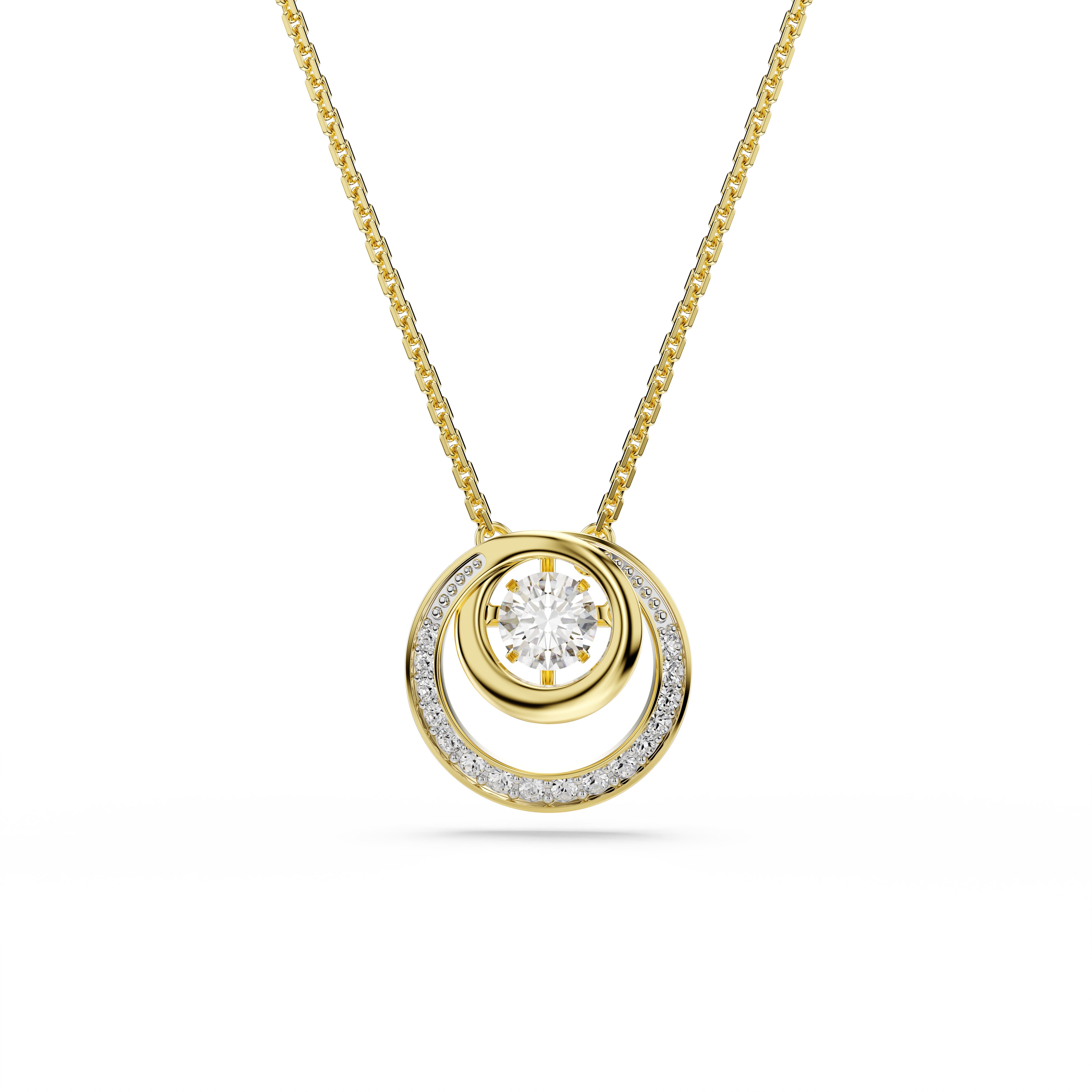 Swarovski Collier Swarovski Damen-Kette Metall 1 Swarovski-Kristall