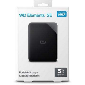 Western Digital Elements SE 5 TB HDD - Externe Festplatte - schwarz externe HDD-Festplatte 2,5 Zoll"