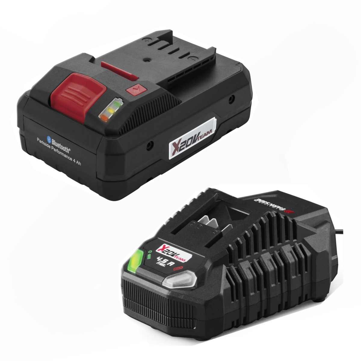 Parkside Parkside Akku 20V - 4.0 Ah PAPS 204 und Ladegerät 4.5 A Akku Starter-Set