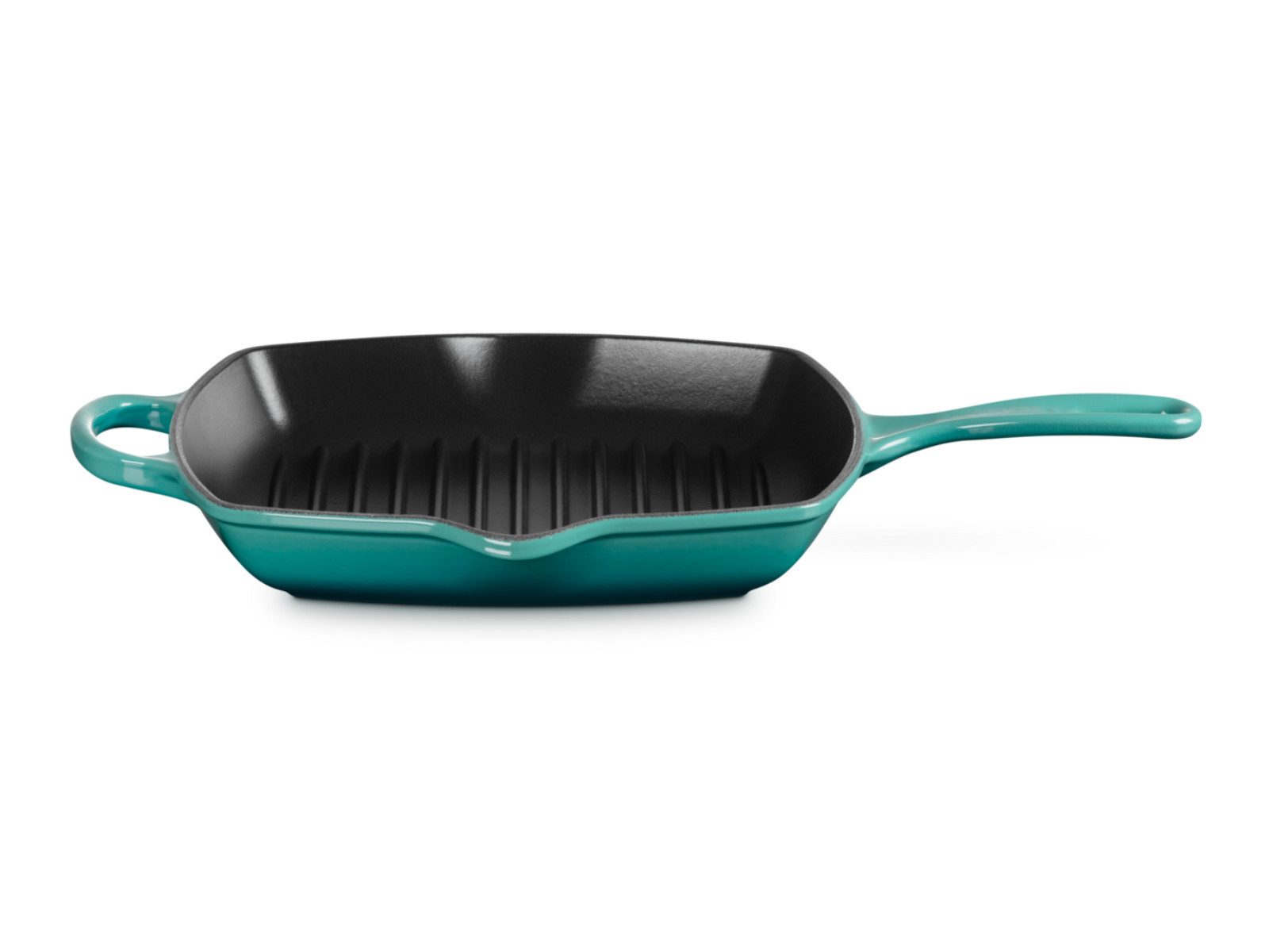 LE CREUSET Grillpfanne Grillpfanne Signature quadratisch bleu riviera 26cm