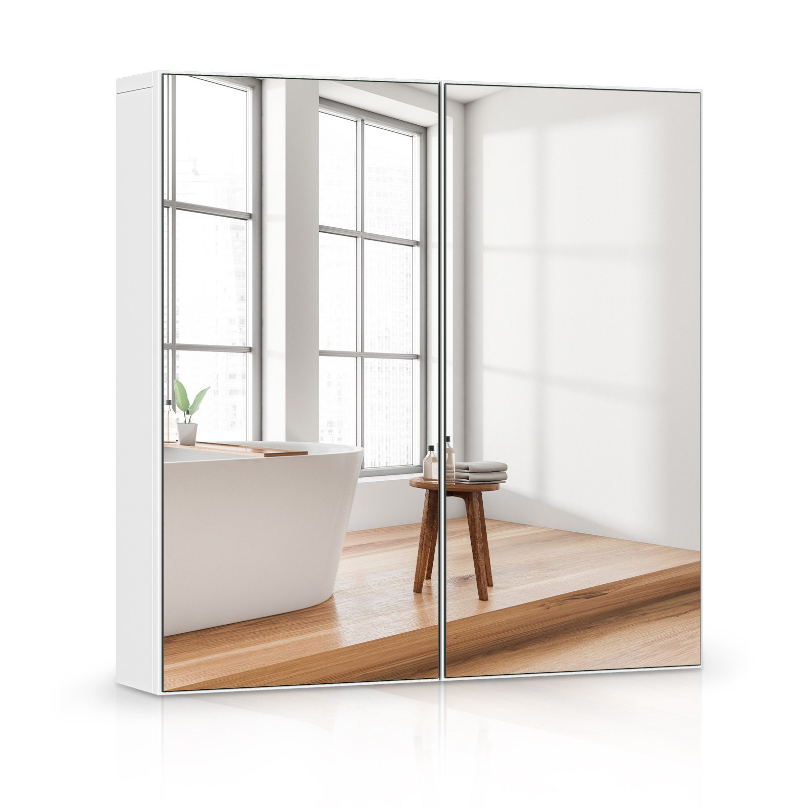 Dripex Spiegelschrank Badezimmerschrank mit Spiegel Badschrank günstig online kaufen
