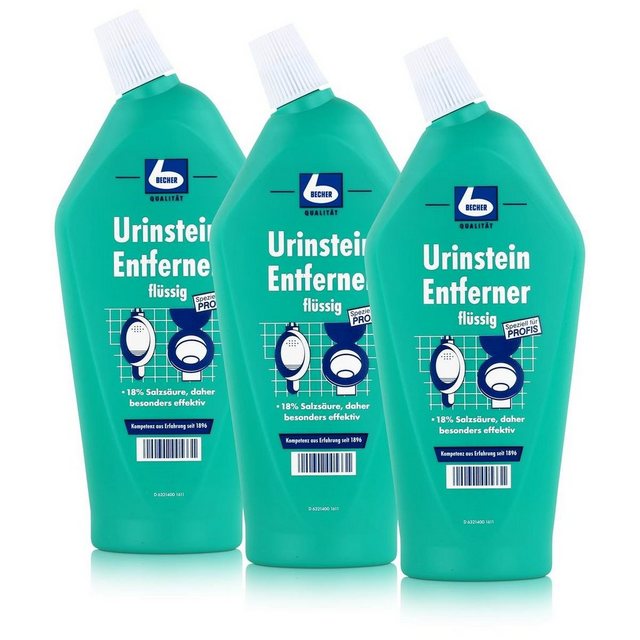 Dr. Becher 3x Dr. Becher Urinstein Entferner flüssig / 750 ml WC-Reiniger